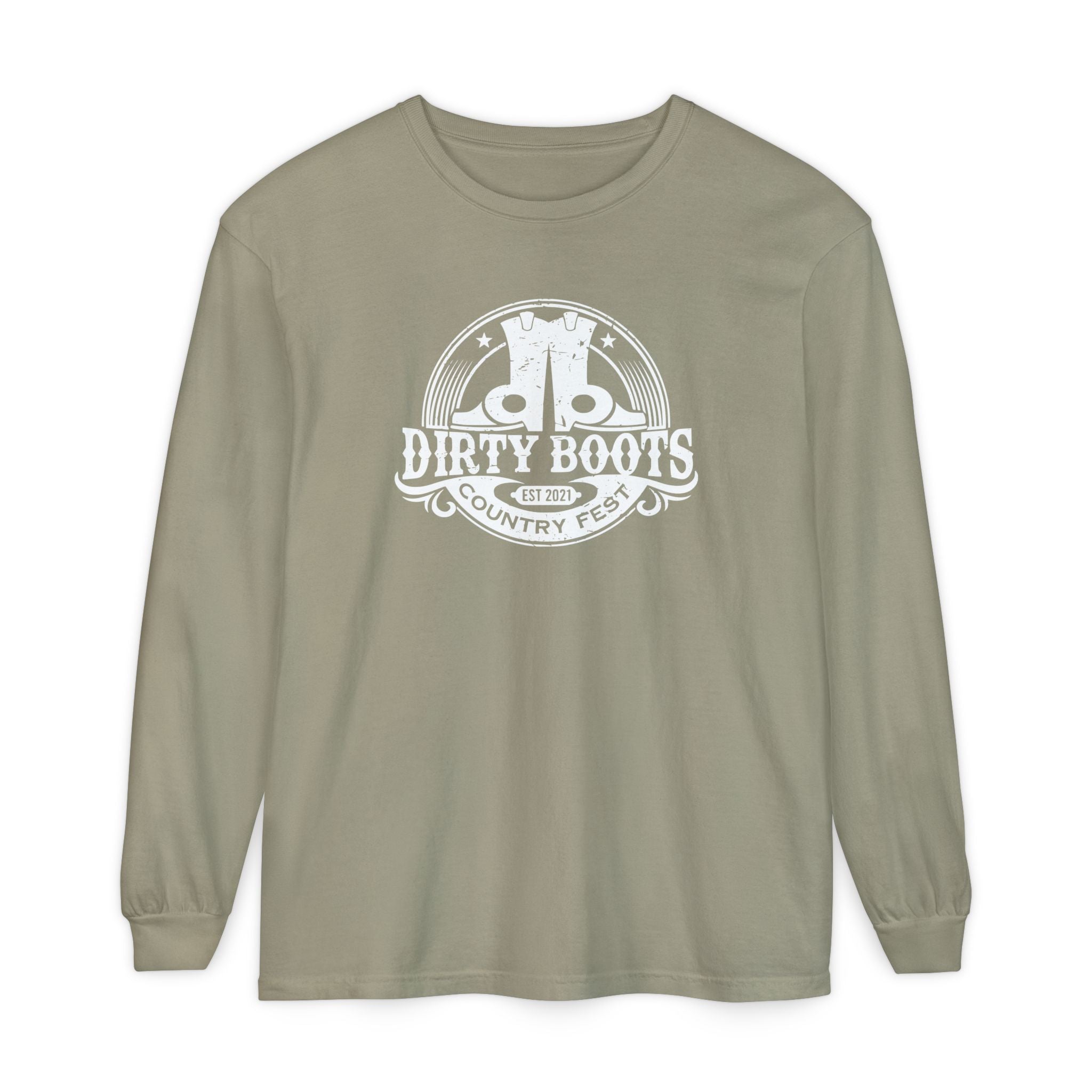 Classic Dirty Boots Logo Long Sleeve Tee