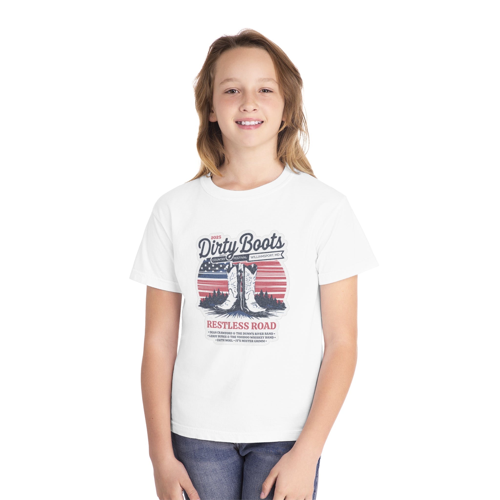 Youth 2025 Dirty Boots Festival Tee