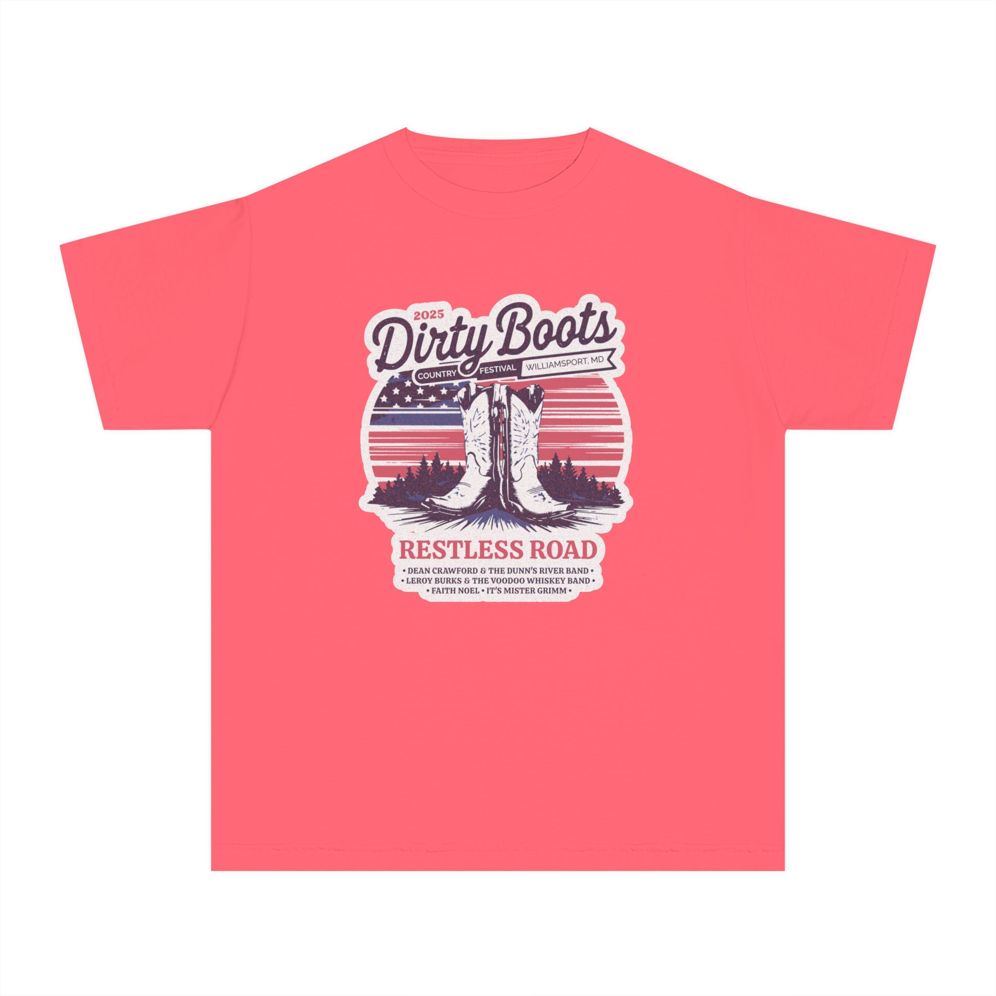 Youth 2025 Dirty Boots Festival Tee