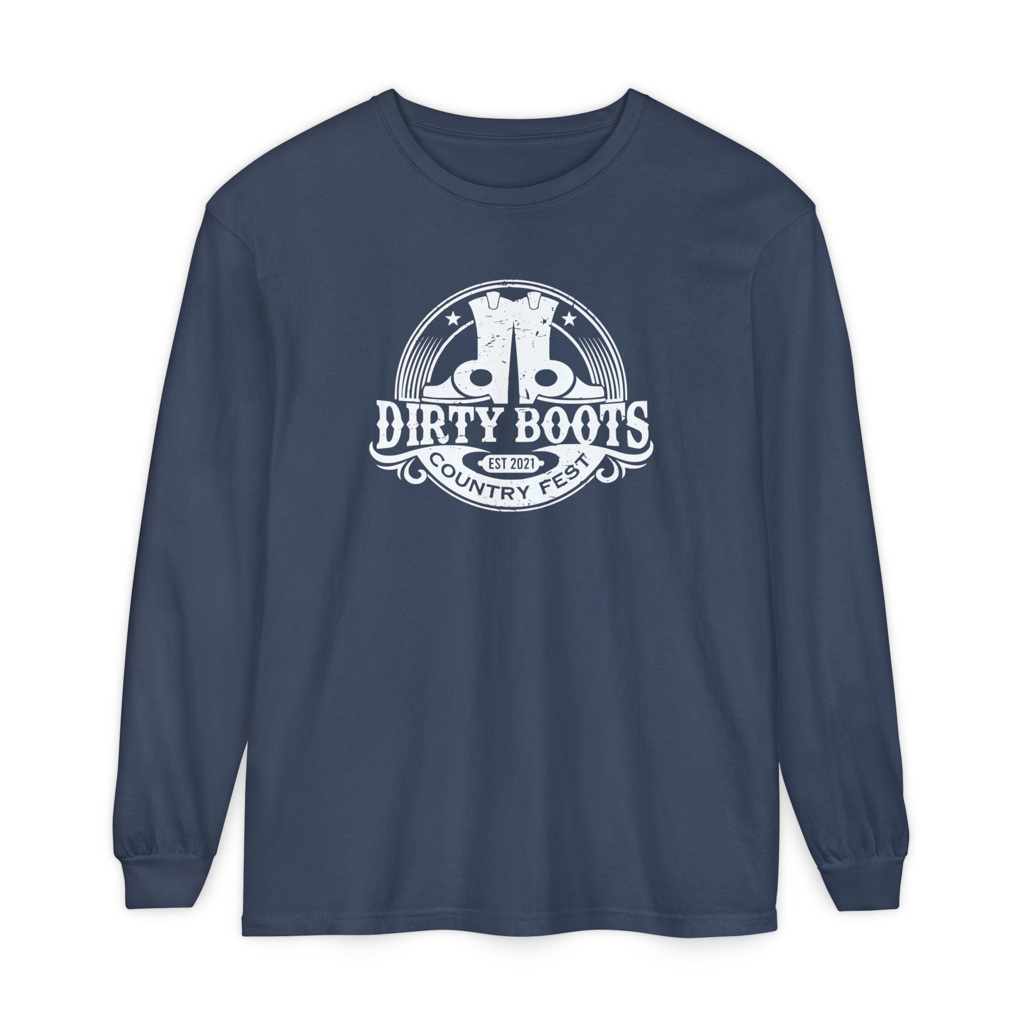 Classic Dirty Boots Logo Long Sleeve Tee
