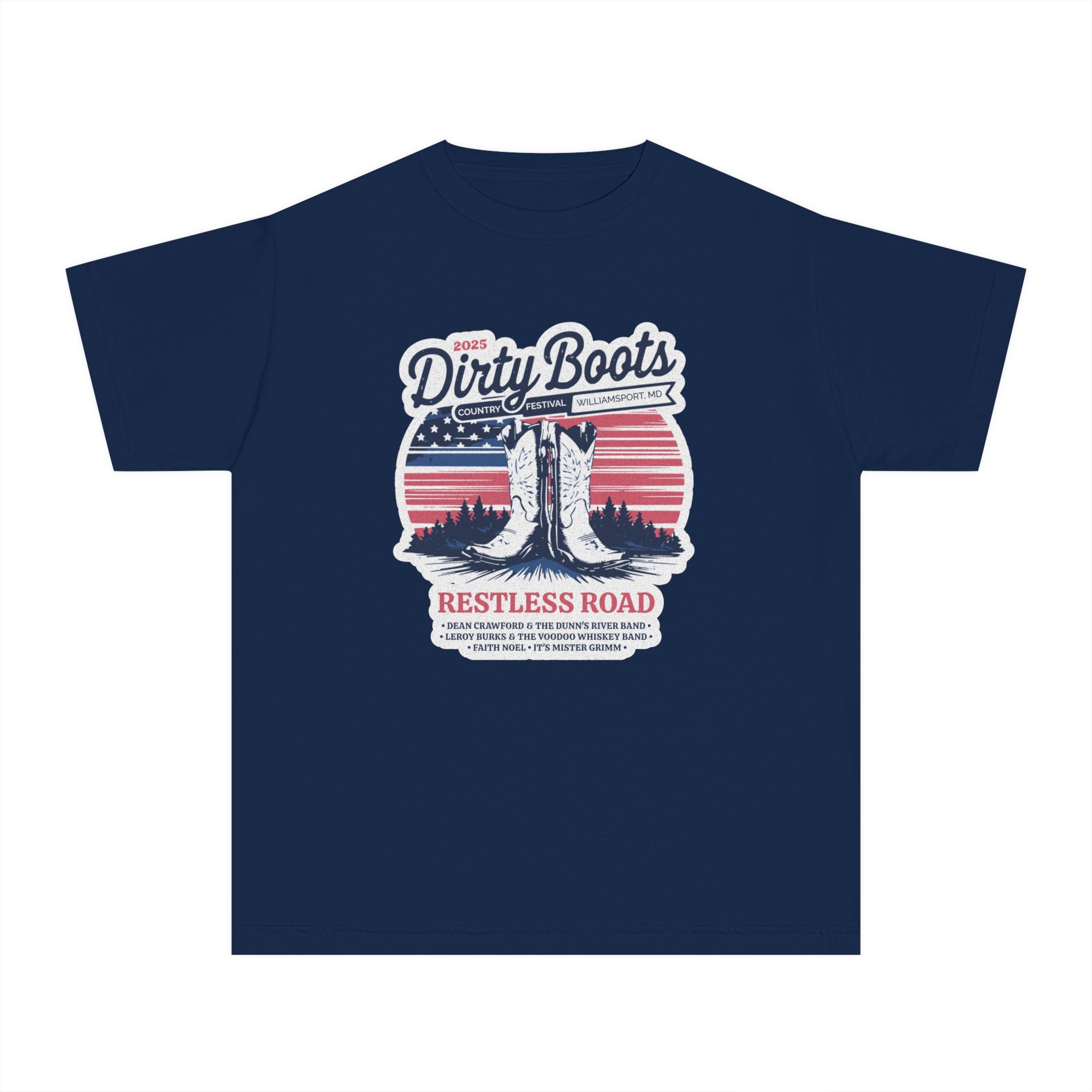 Youth 2025 Dirty Boots Festival Tee