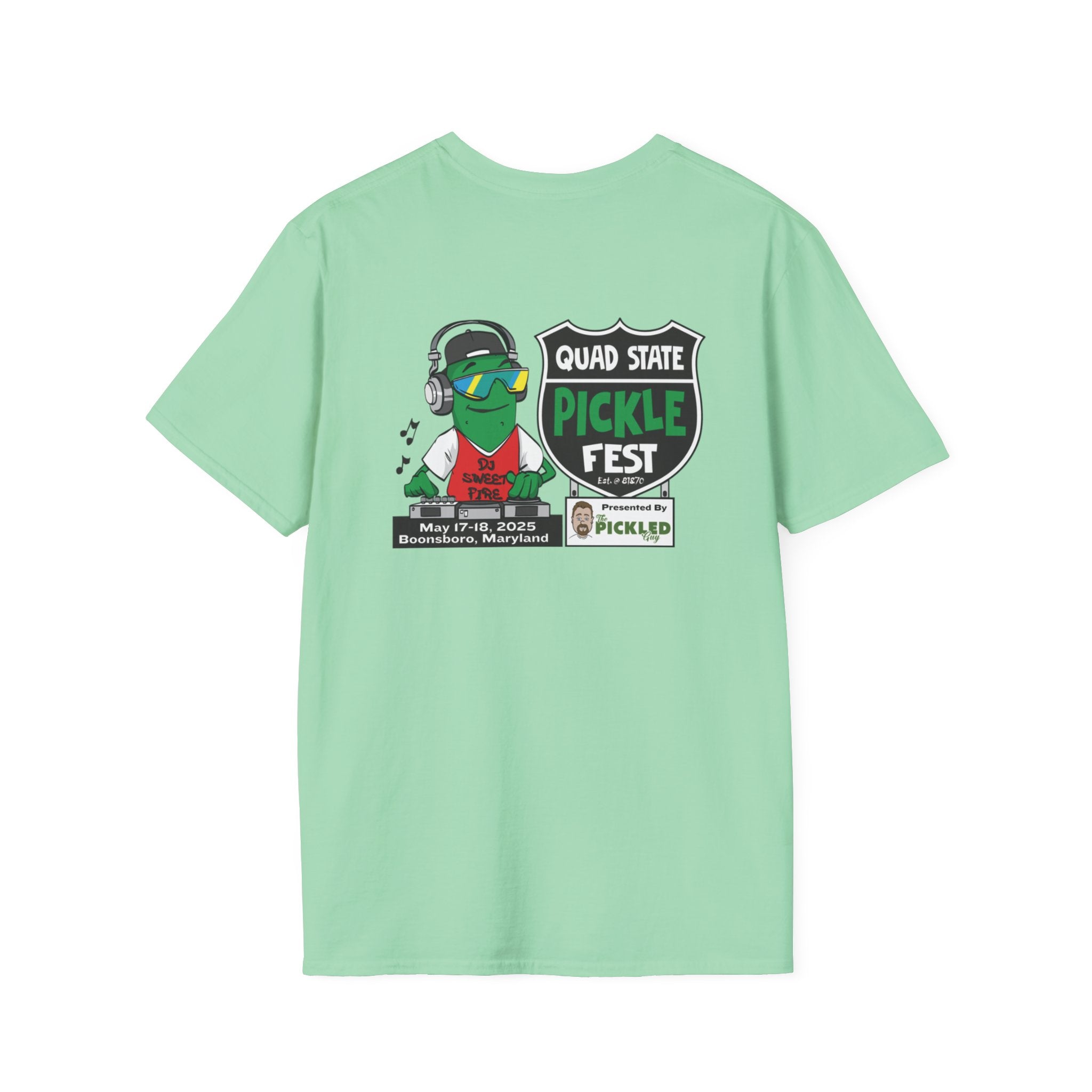 Pickle Fest Logo + DJ Tee | Front & Back