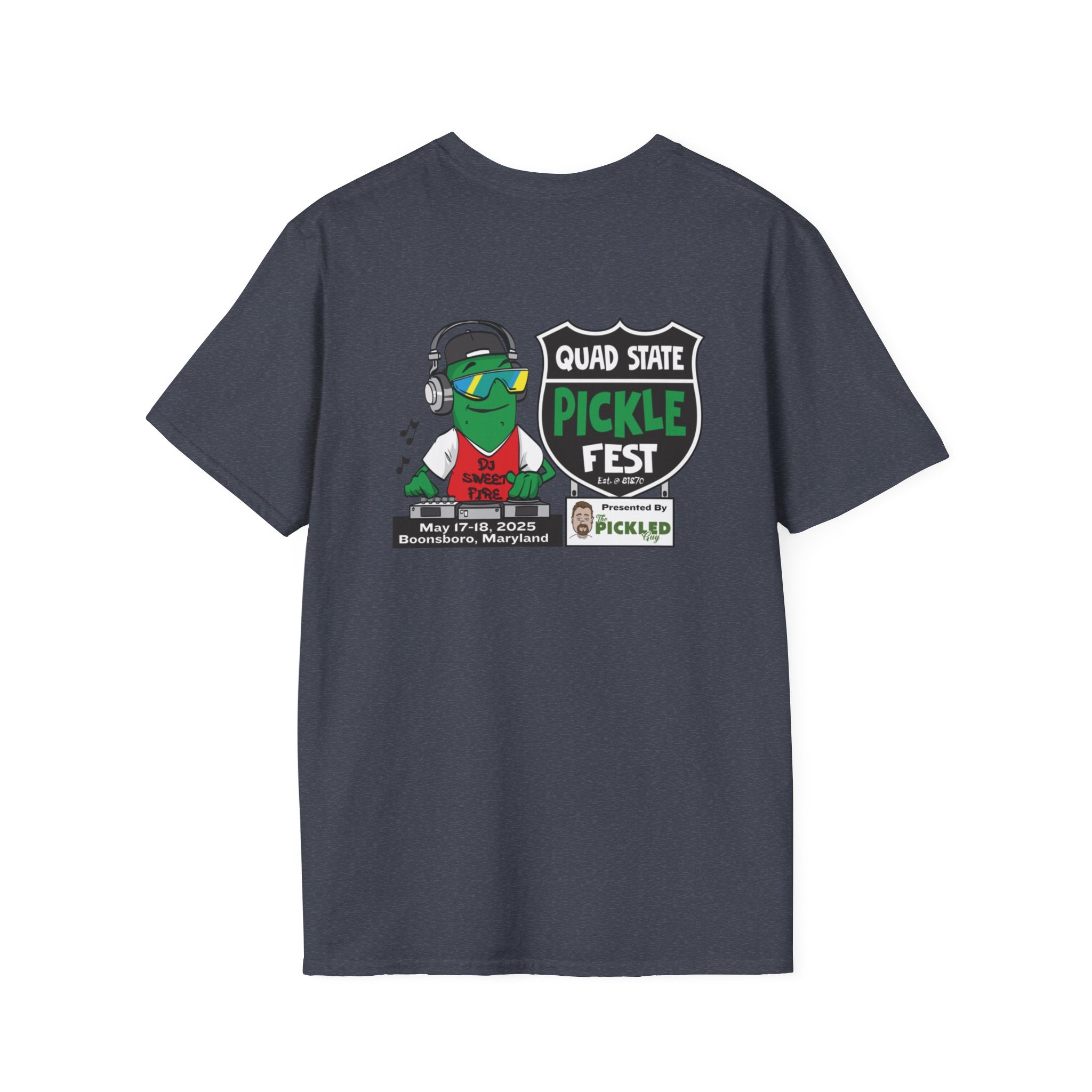 Pickle Fest Logo + DJ Tee | Front & Back