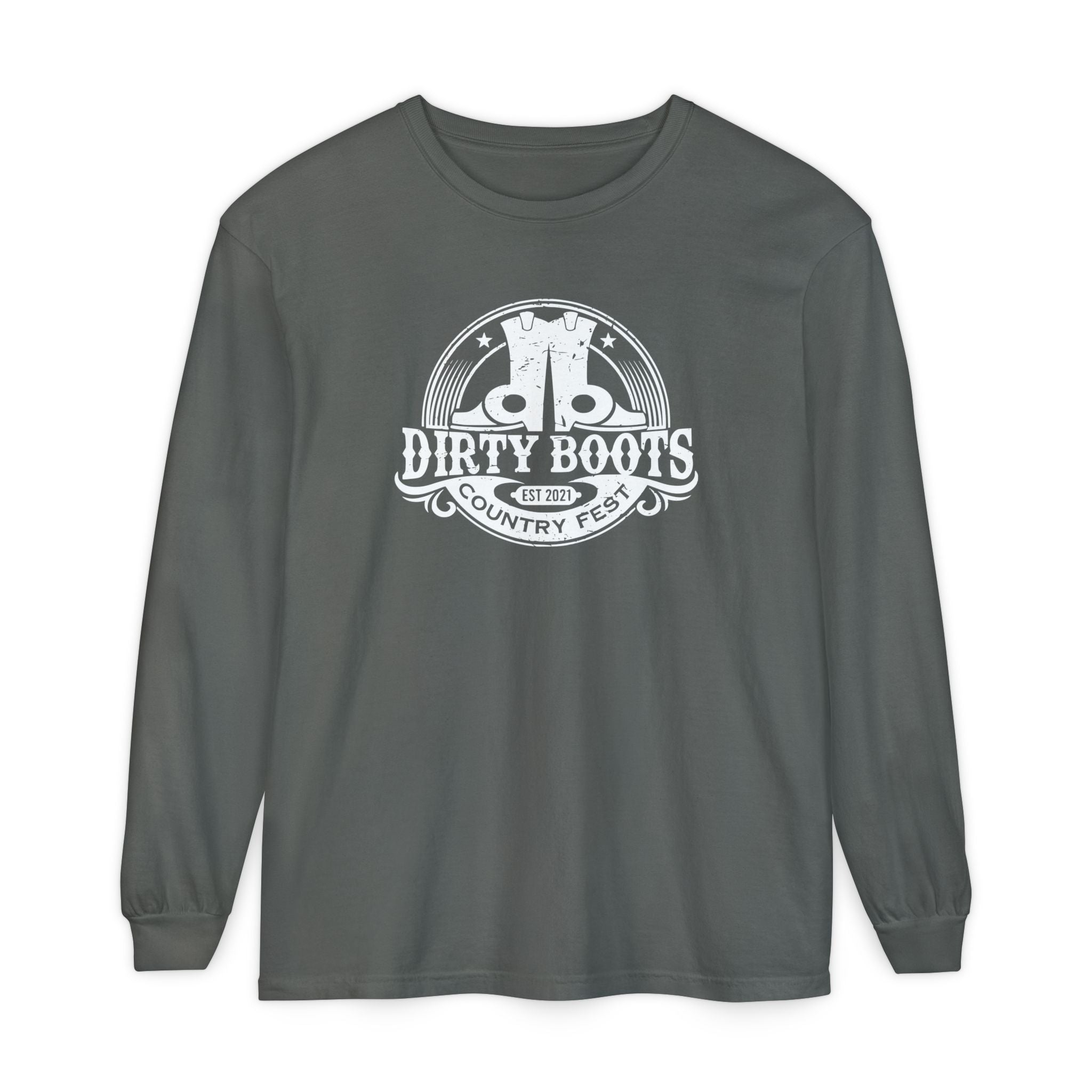Classic Dirty Boots Logo Long Sleeve Tee