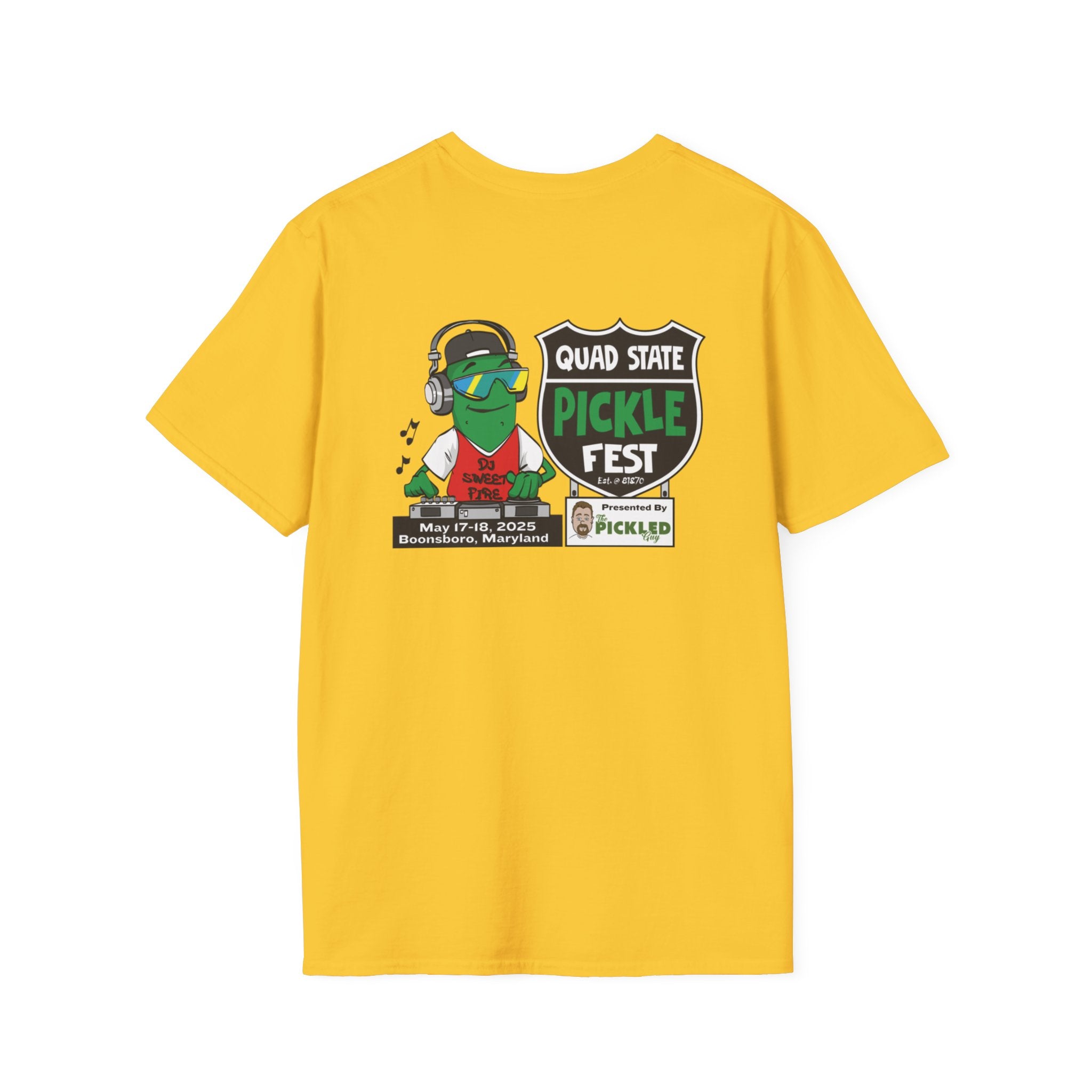 Pickle Fest Logo + DJ Tee | Front & Back