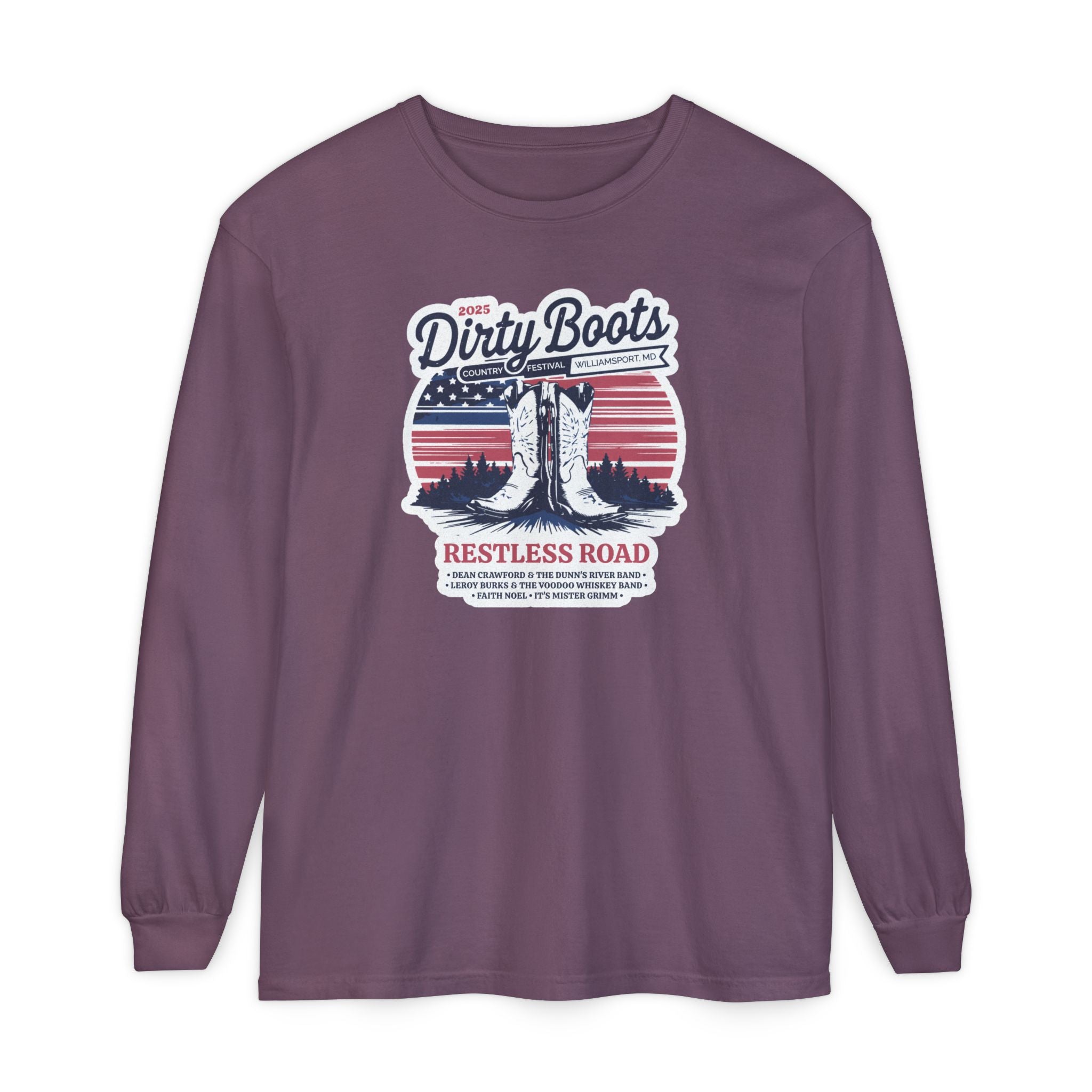 2025 Dirty Boots Festival Long Sleeve Tee