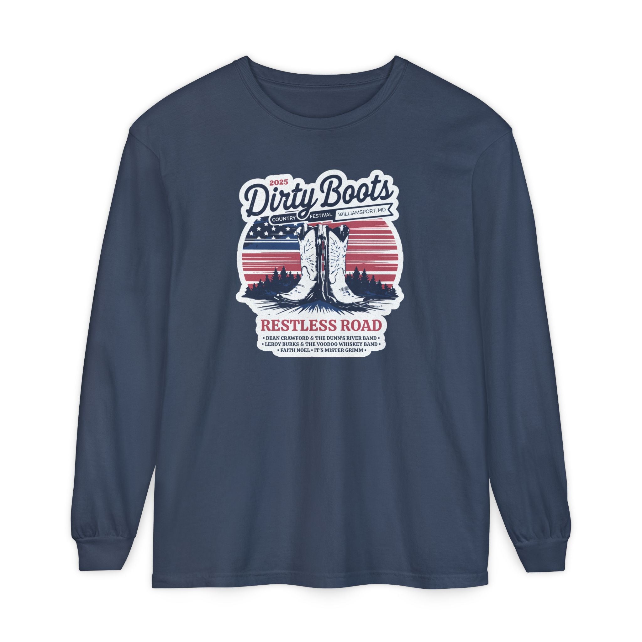 2025 Dirty Boots Festival Long Sleeve Tee