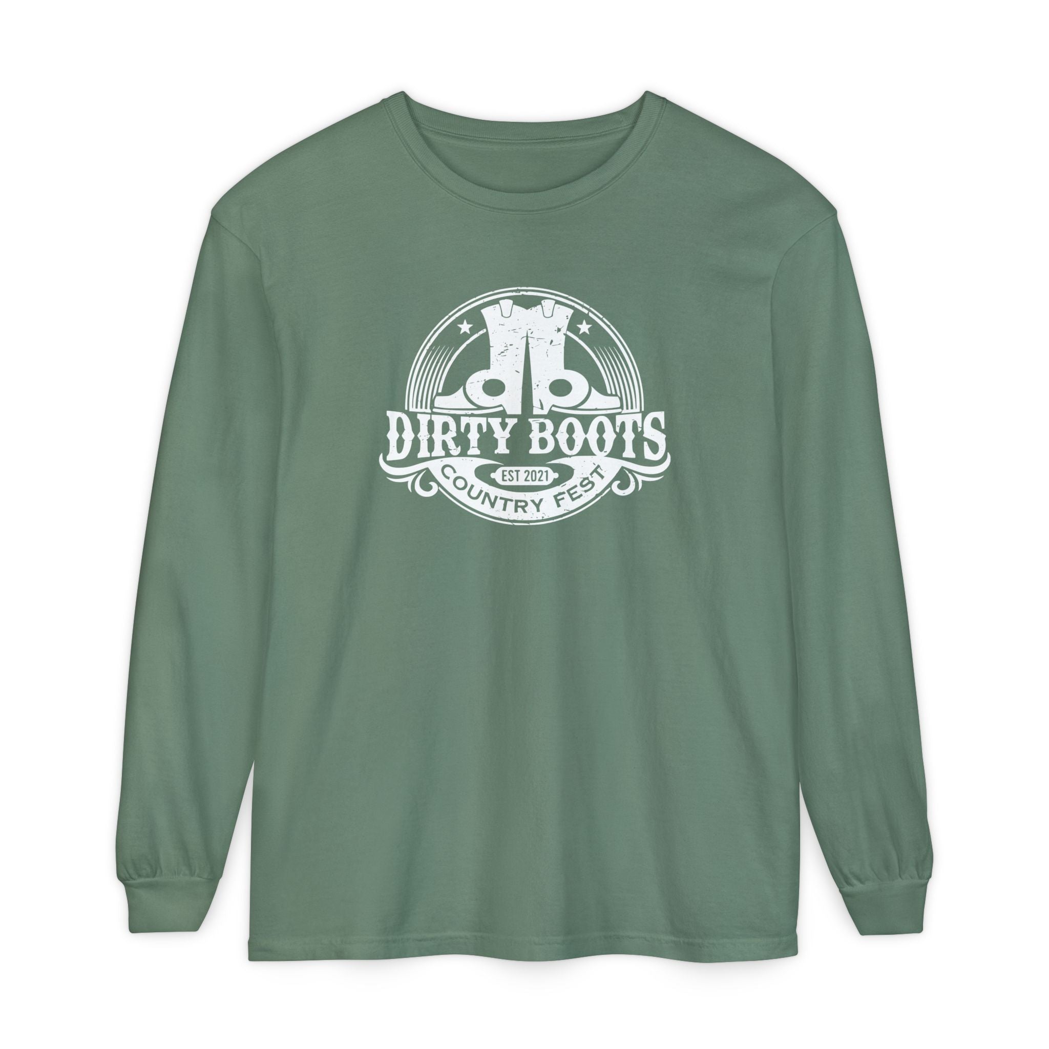 Classic Dirty Boots Logo Long Sleeve Tee