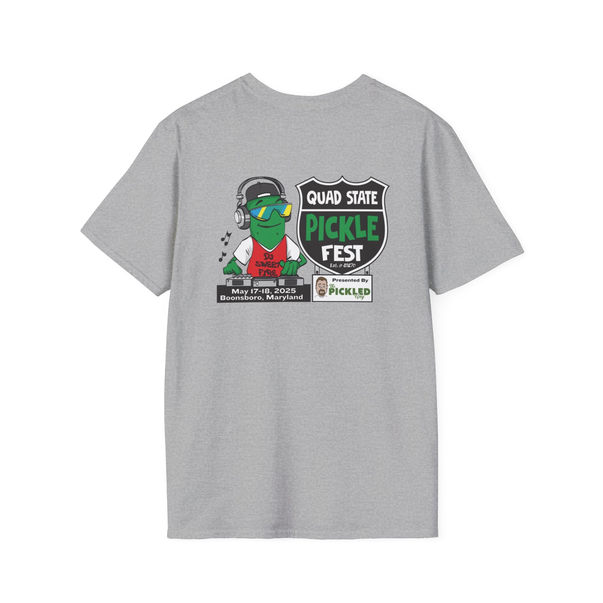 Pickle Fest Logo + DJ Tee | Front & Back