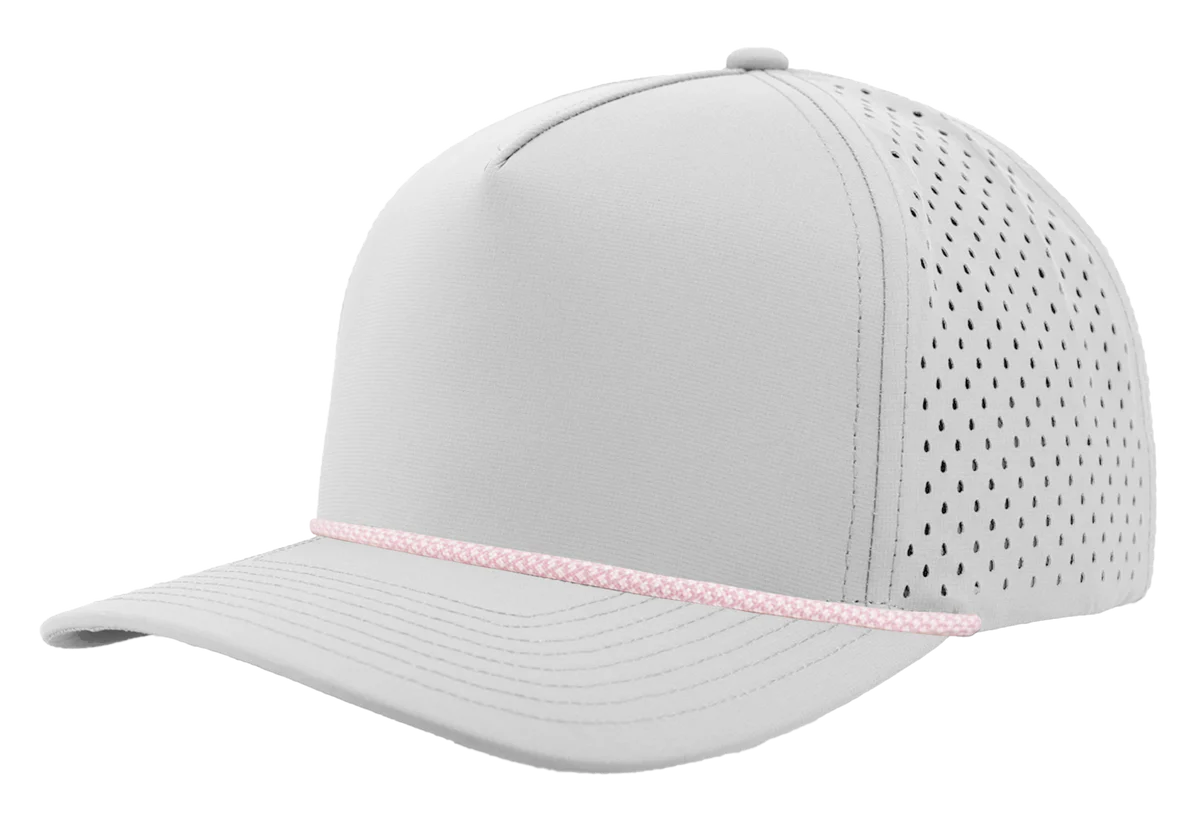 ABC Supply | Blackhawk R+ Rope Hat | Off White | Pink Chainlink