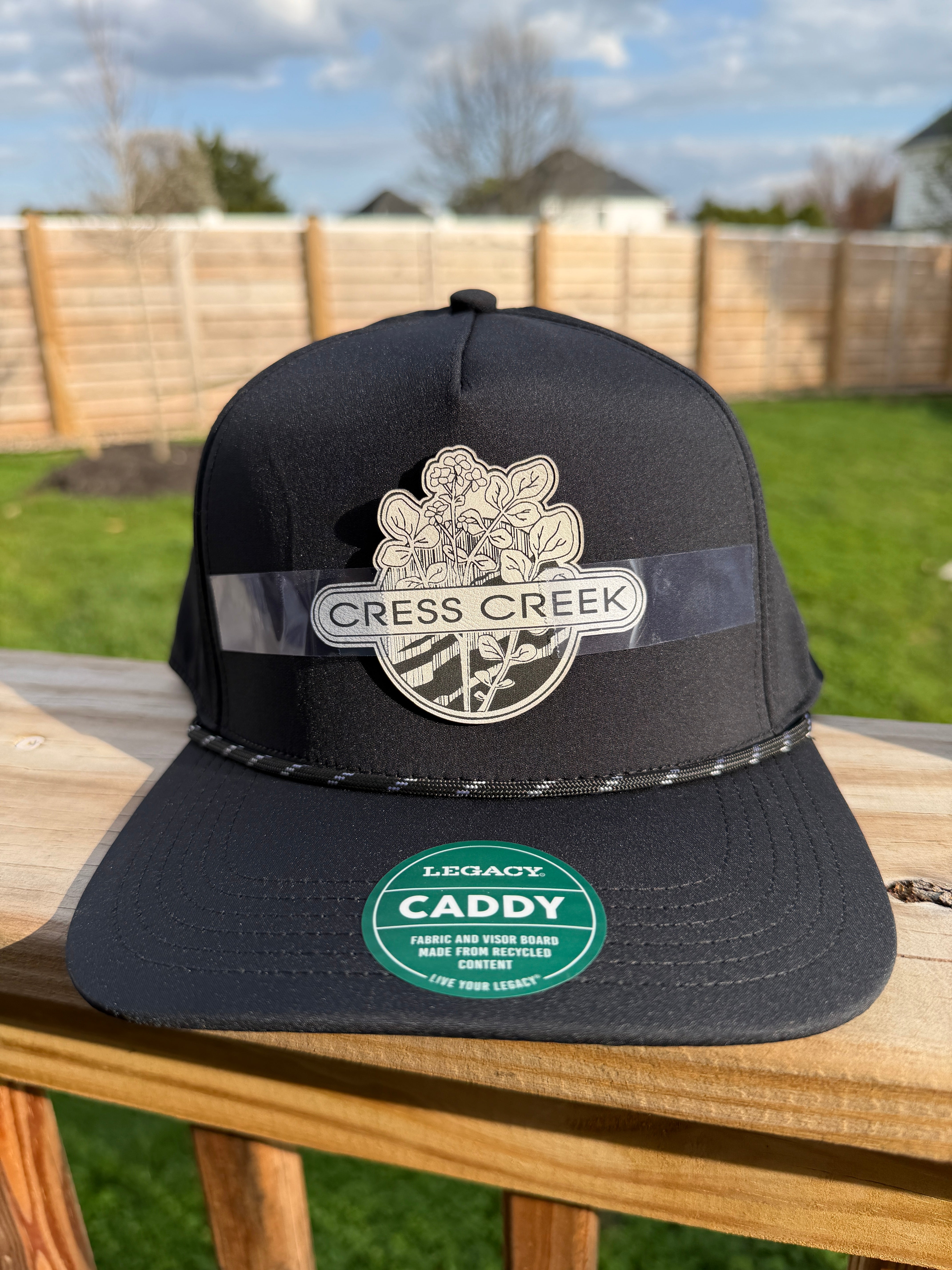 Cress Creek | Black Caddy Hat