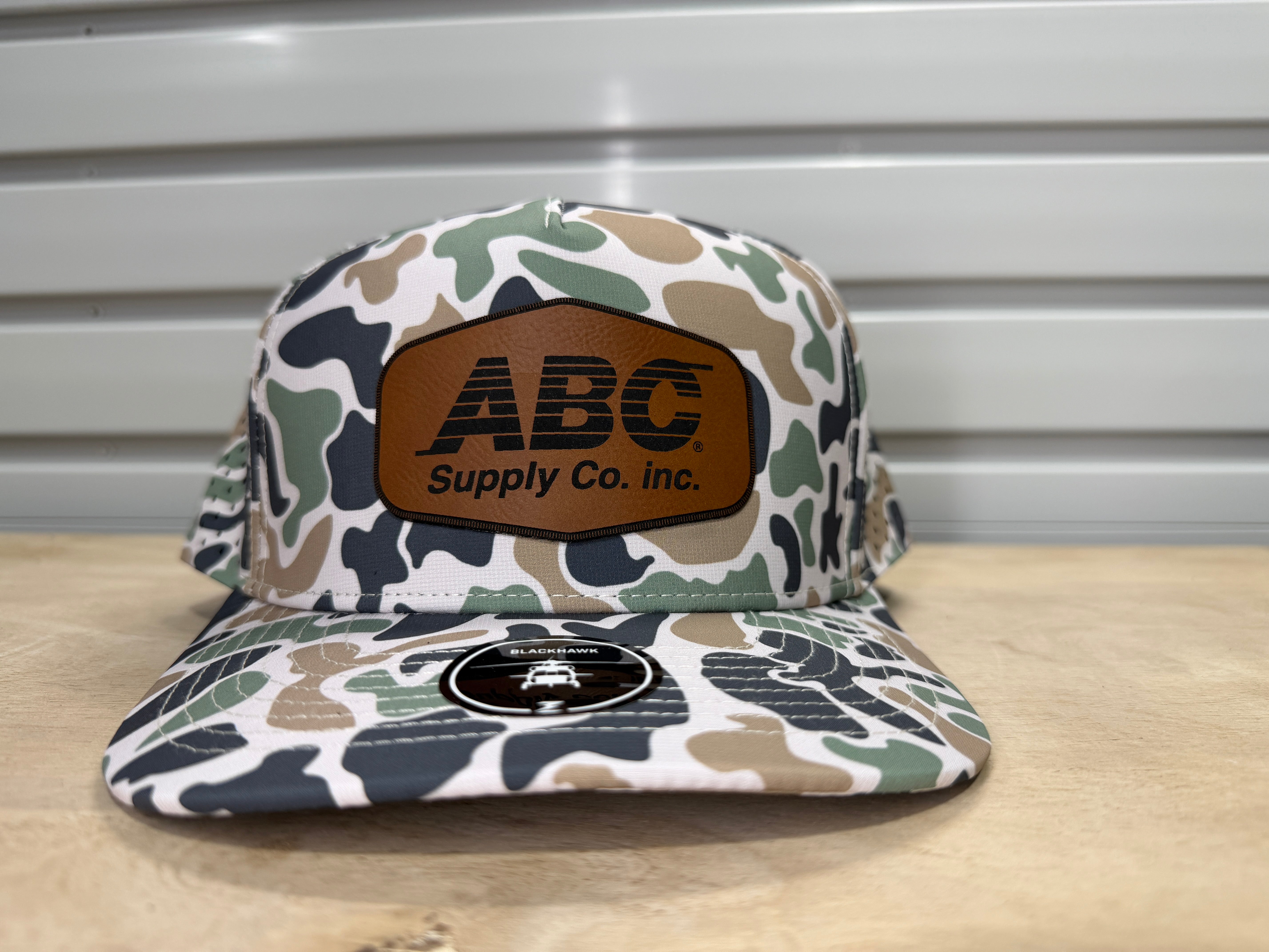 ABC Supply | Blackhawk Hat | Jungle Camo | Rawhide Hexagon Patch