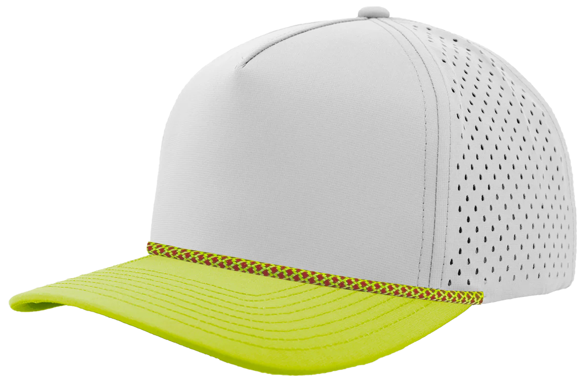 ABC Supply | Blackhawk R+ Rope Hat | Off White | Mellow Yellow Red