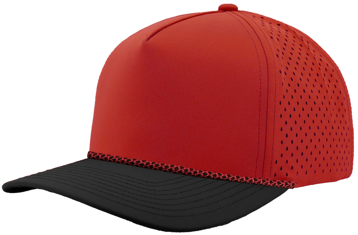 ABC Supply | Blackhawk R+ Rope Hat | Double Red | Black Bill