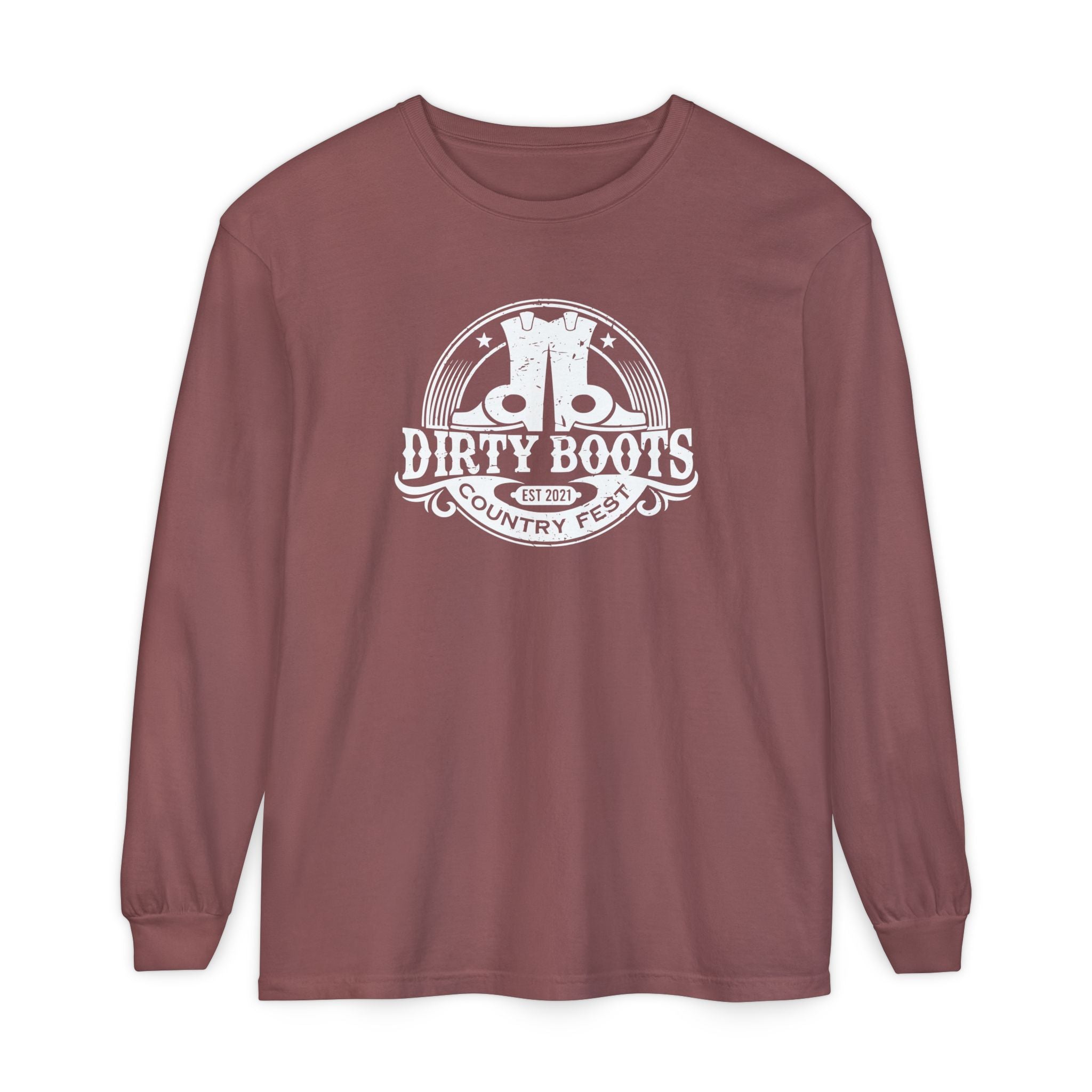 Classic Dirty Boots Logo Long Sleeve Tee