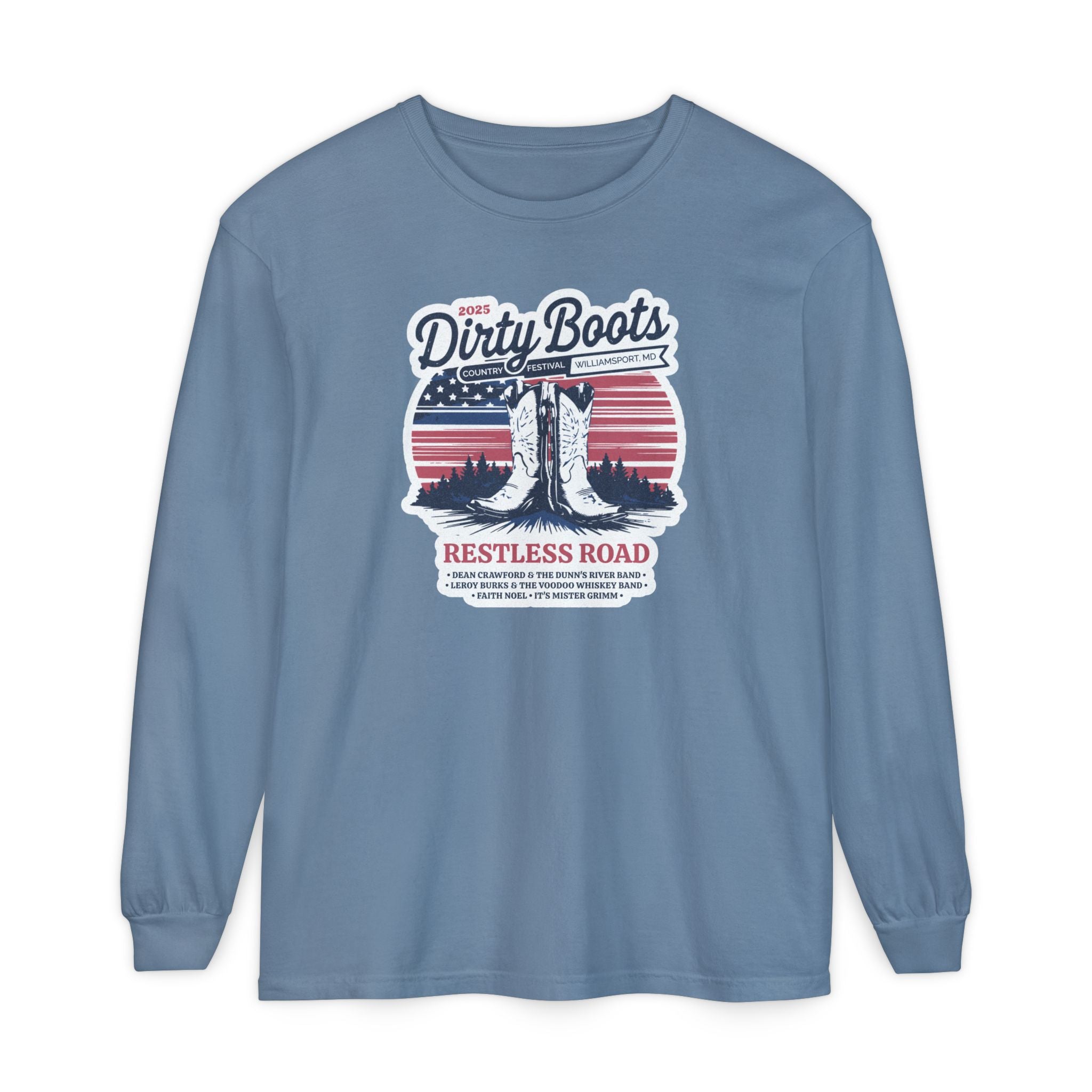 2025 Dirty Boots Festival Long Sleeve Tee