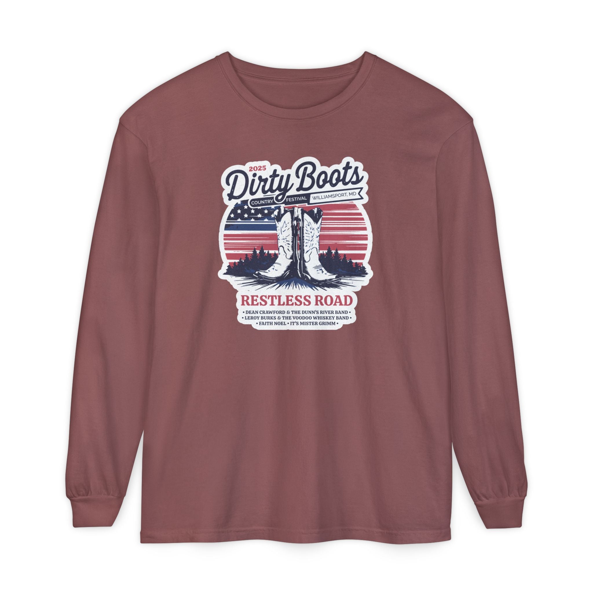 2025 Dirty Boots Festival Long Sleeve Tee