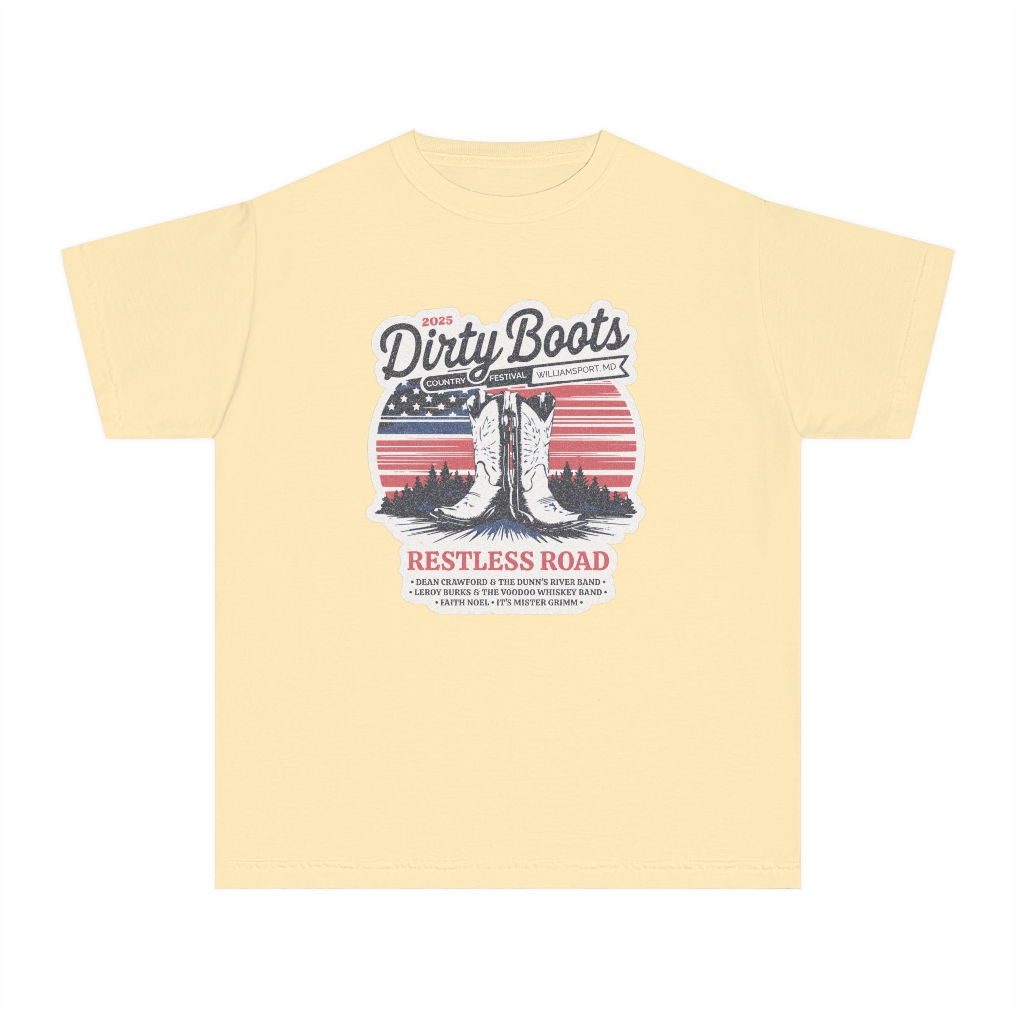 Youth 2025 Dirty Boots Festival Tee