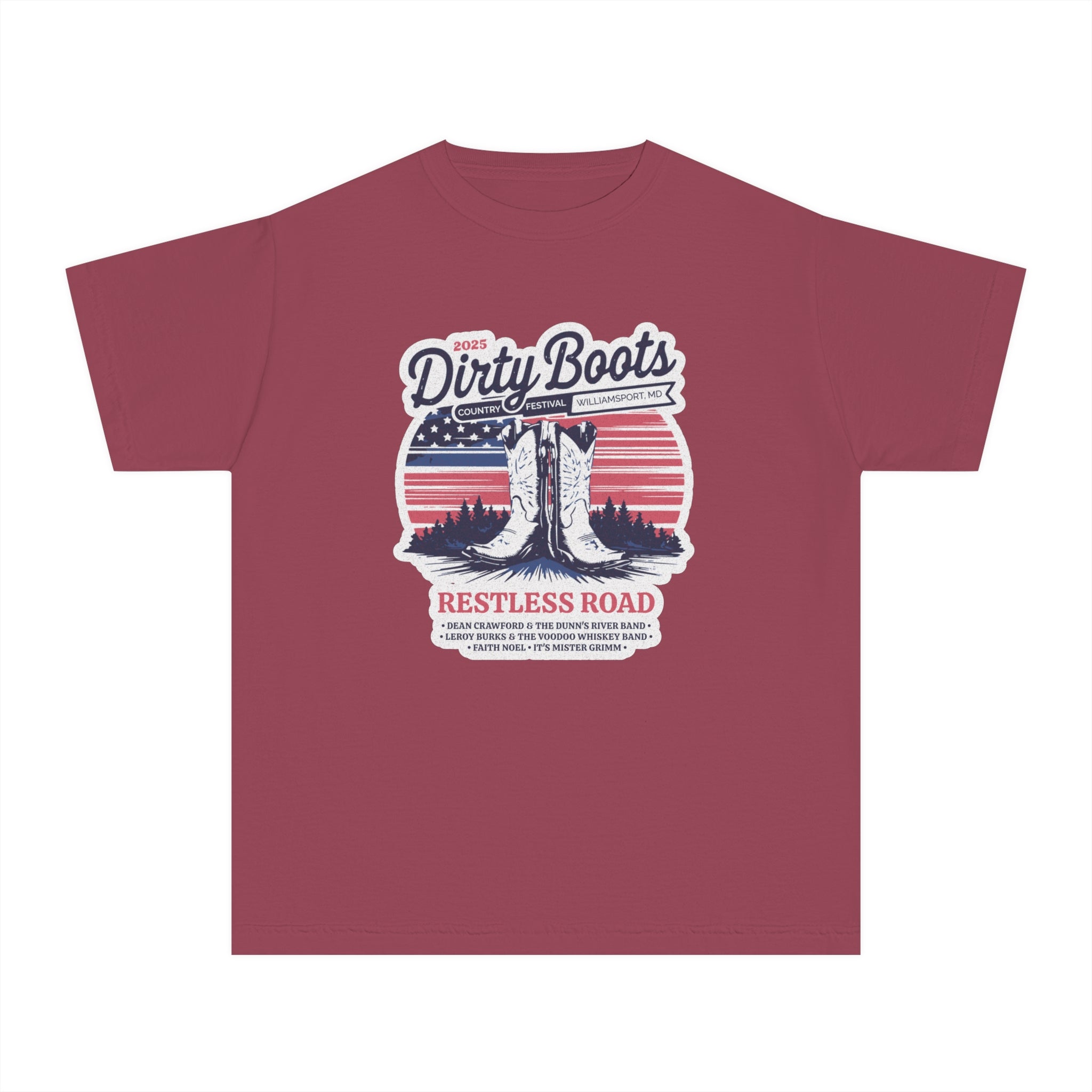 Youth 2025 Dirty Boots Festival Tee