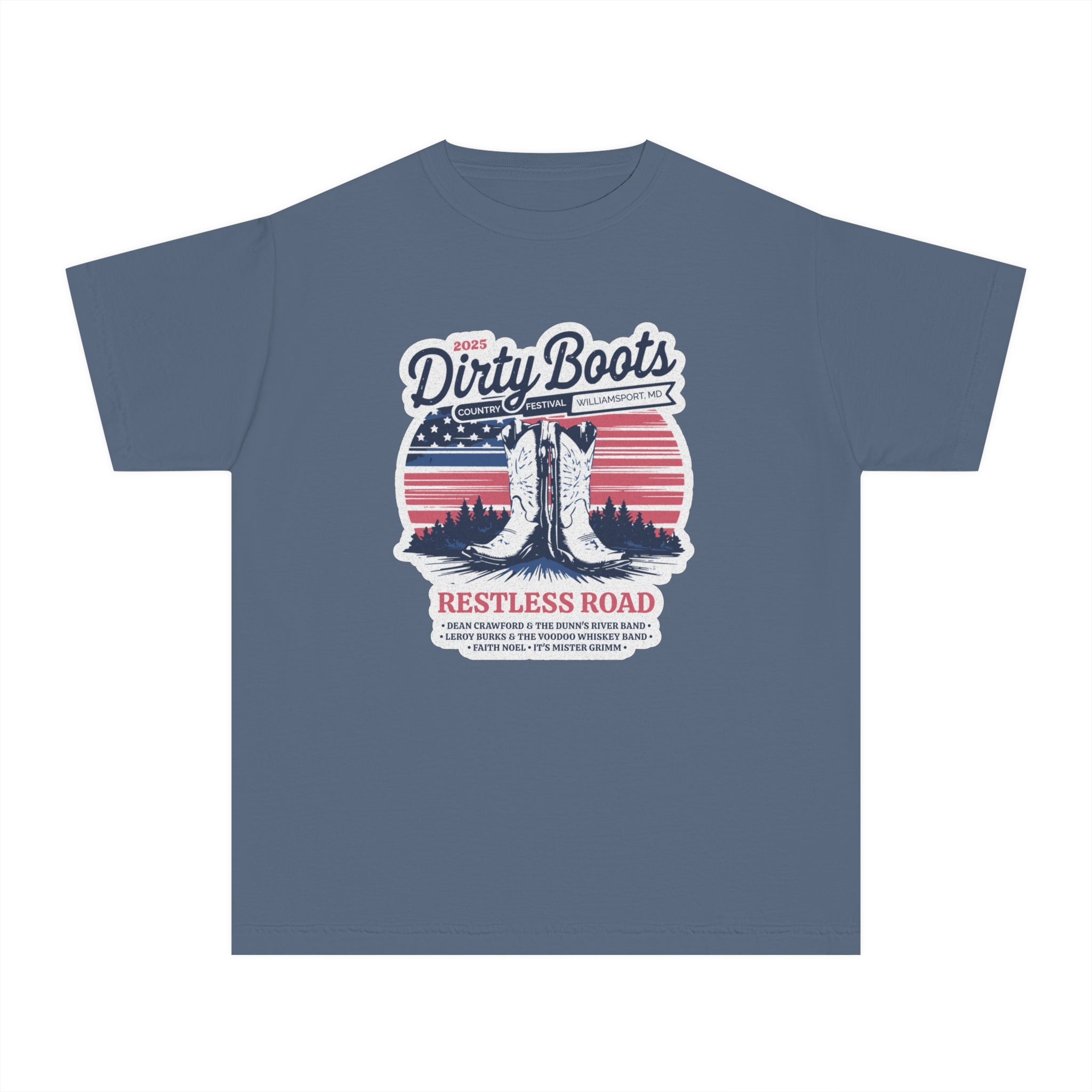 Youth 2025 Dirty Boots Festival Tee