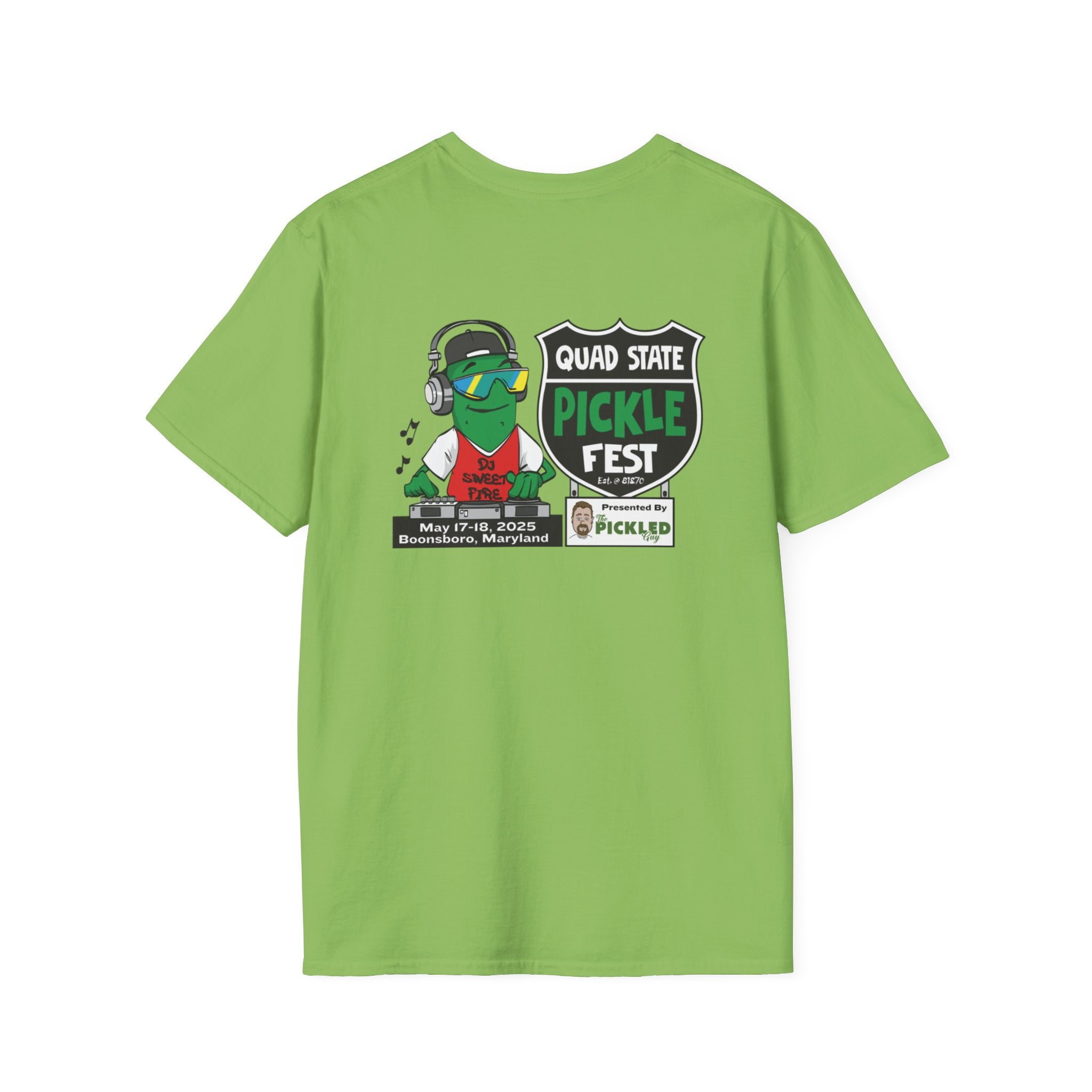 Pickle Fest Logo + DJ Tee | Front & Back