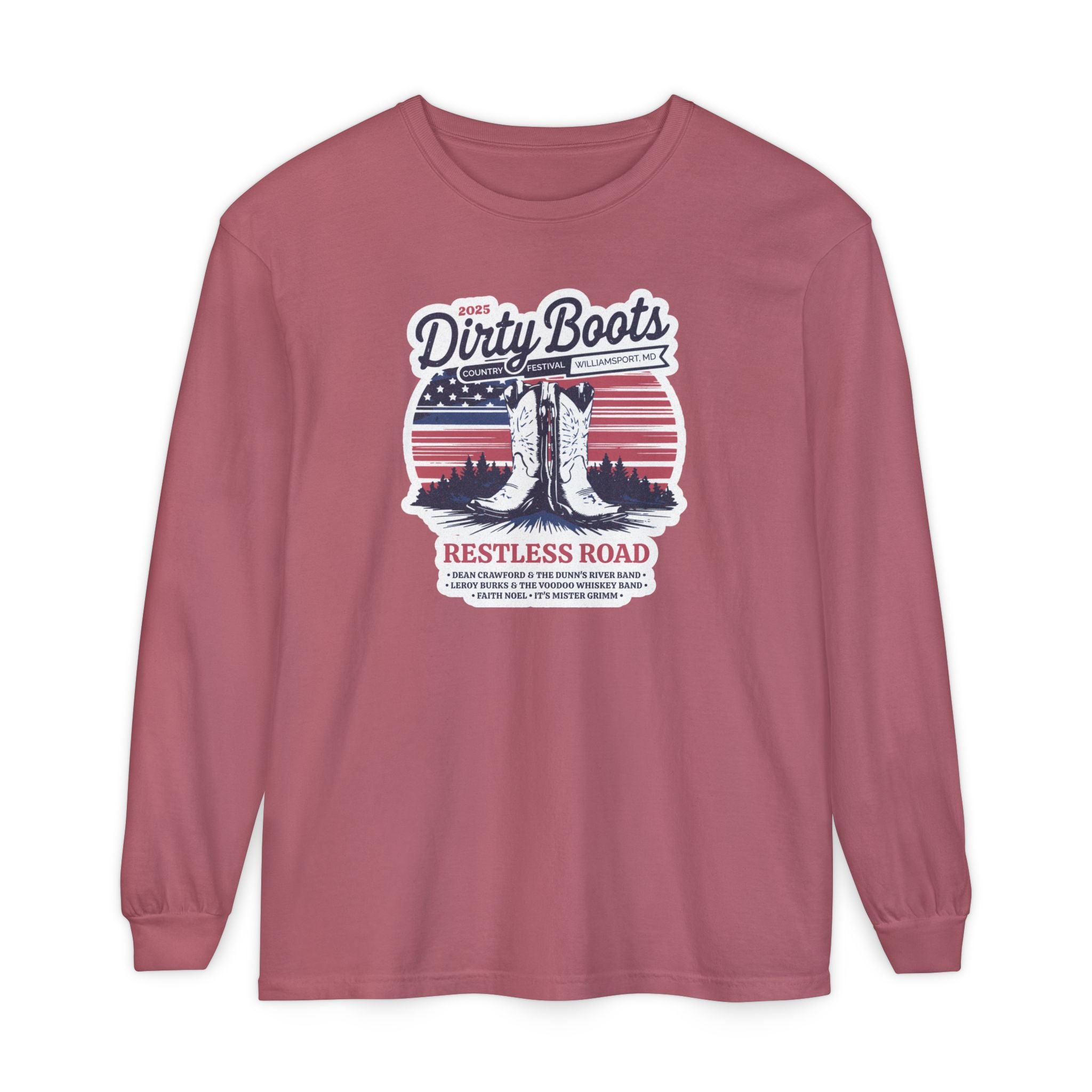 2025 Dirty Boots Festival Long Sleeve Tee