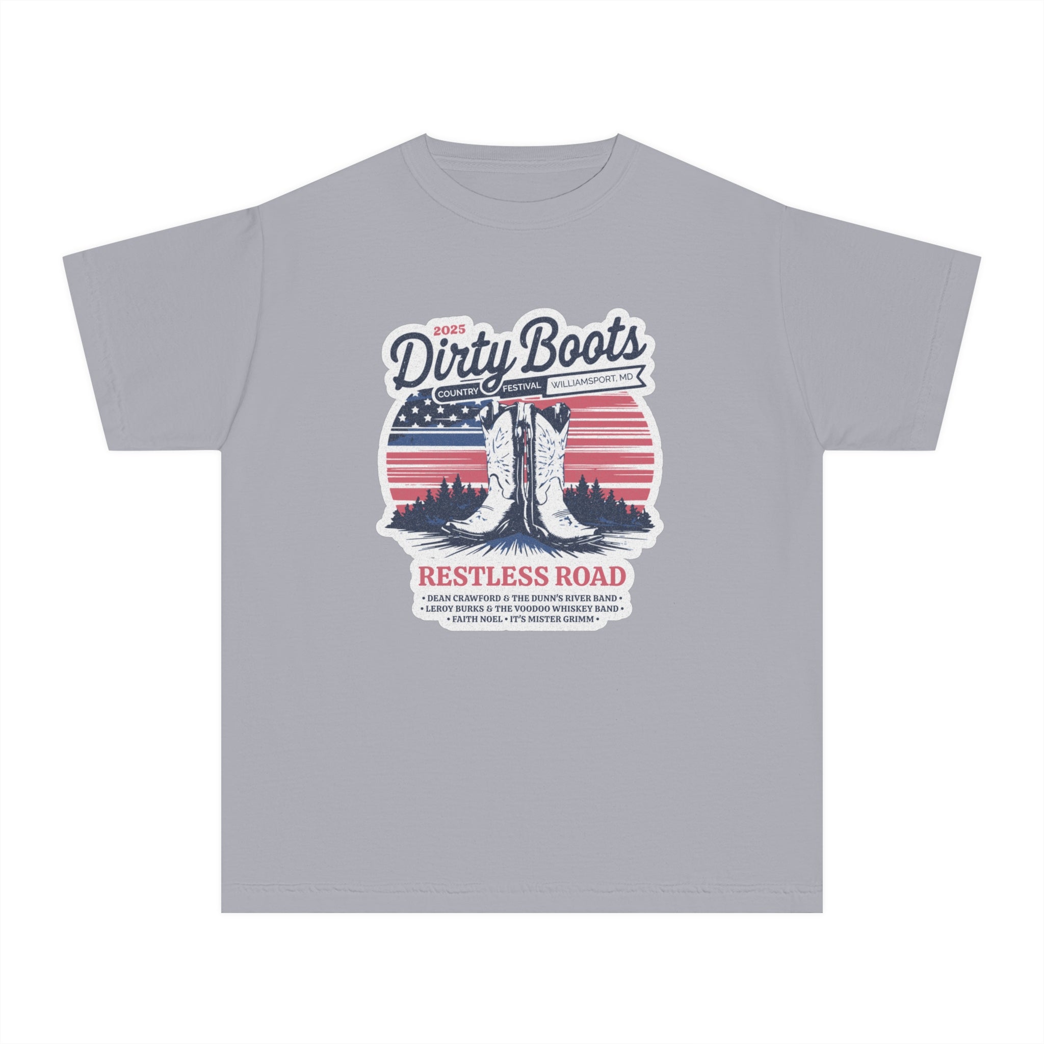 Youth 2025 Dirty Boots Festival Tee