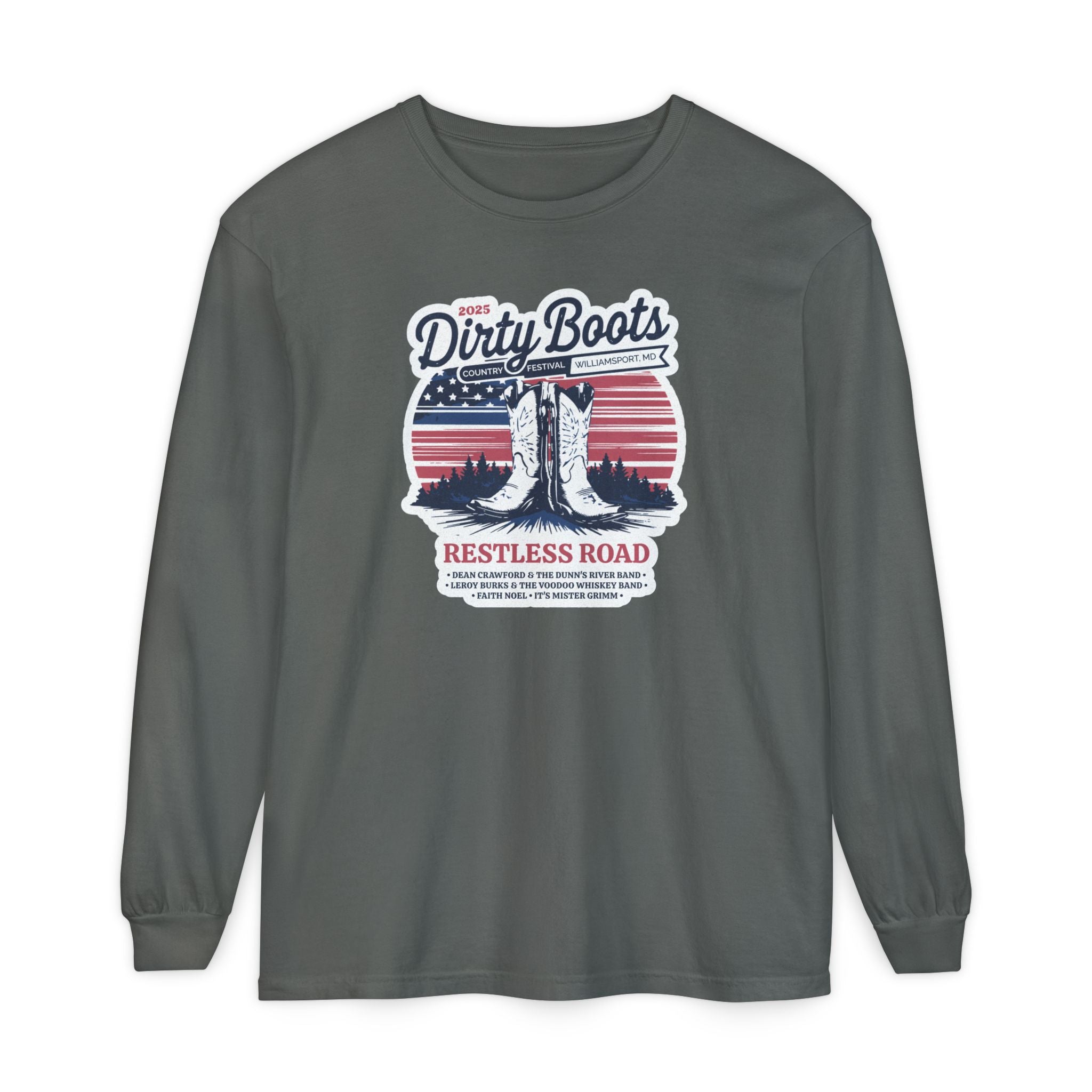 2025 Dirty Boots Festival Long Sleeve Tee