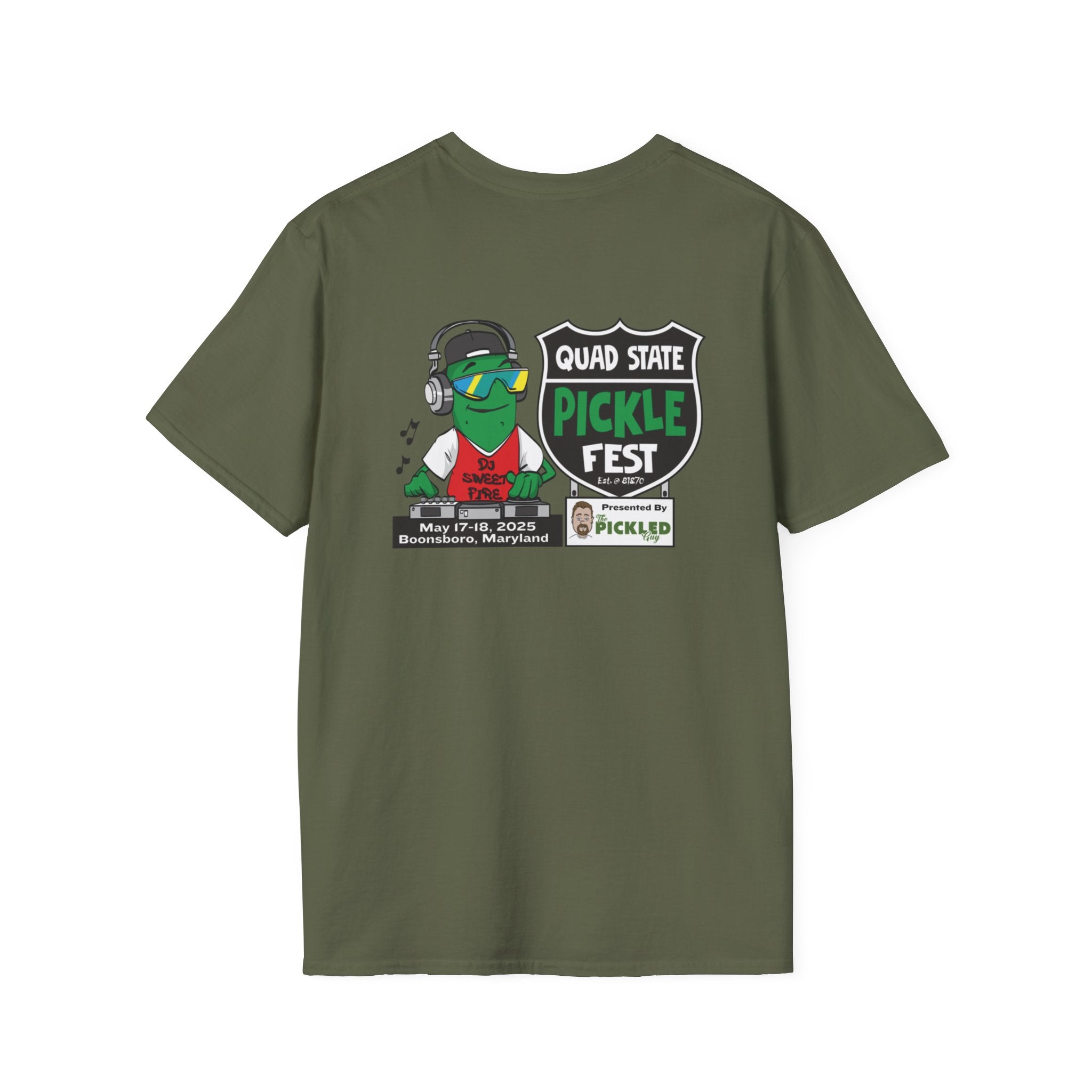 Pickle Fest Logo + DJ Tee | Front & Back