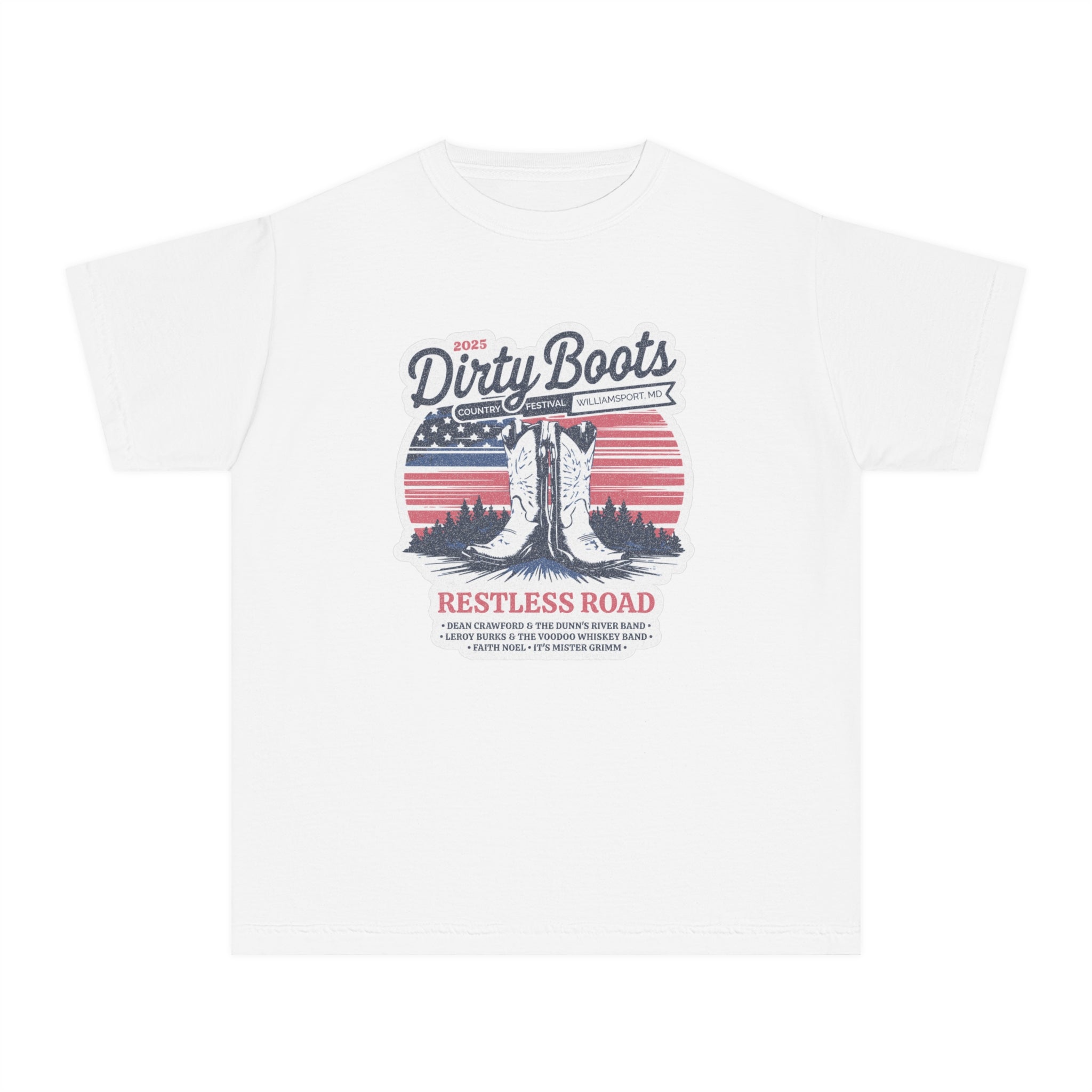 Youth 2025 Dirty Boots Festival Tee