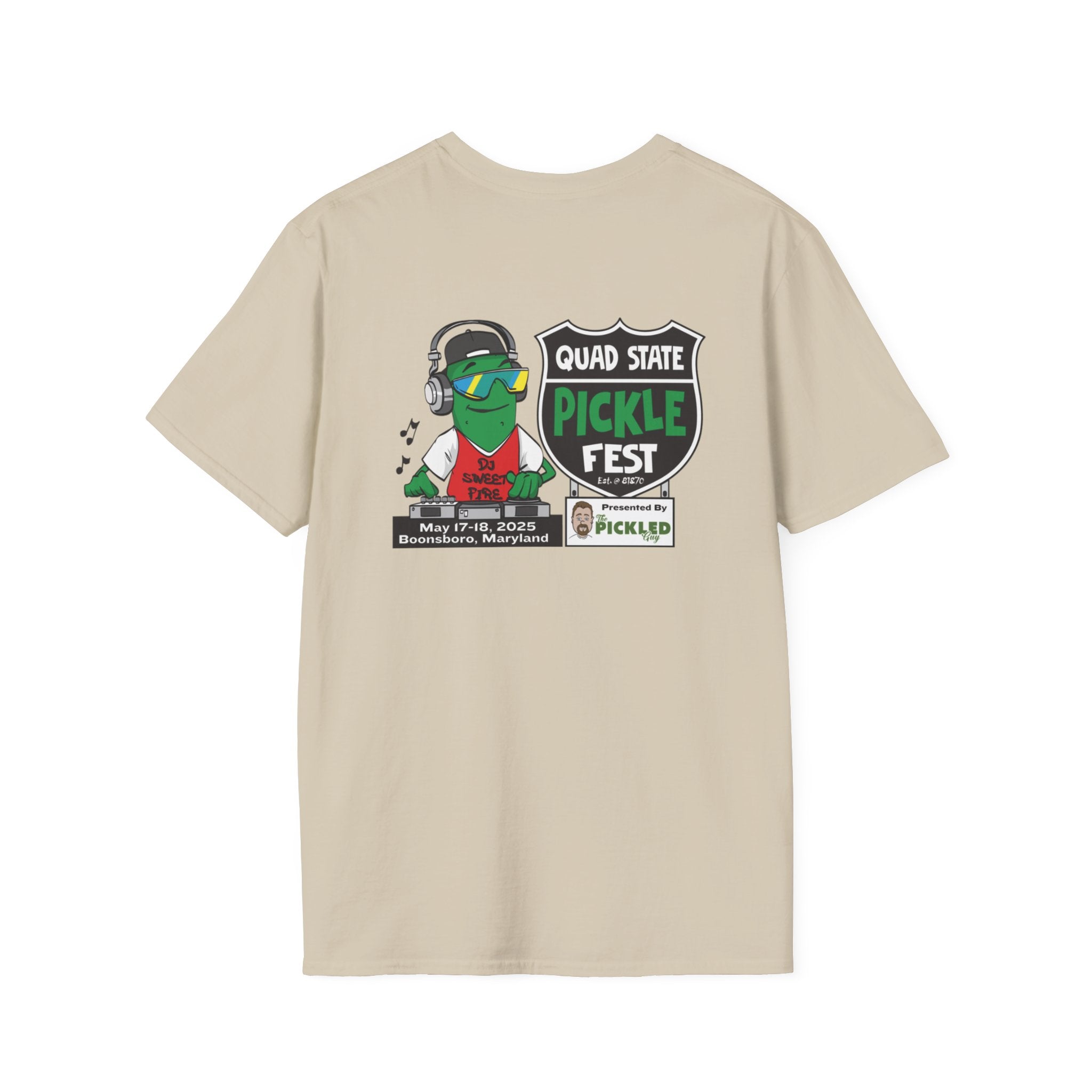 Pickle Fest Logo + DJ Tee | Front & Back