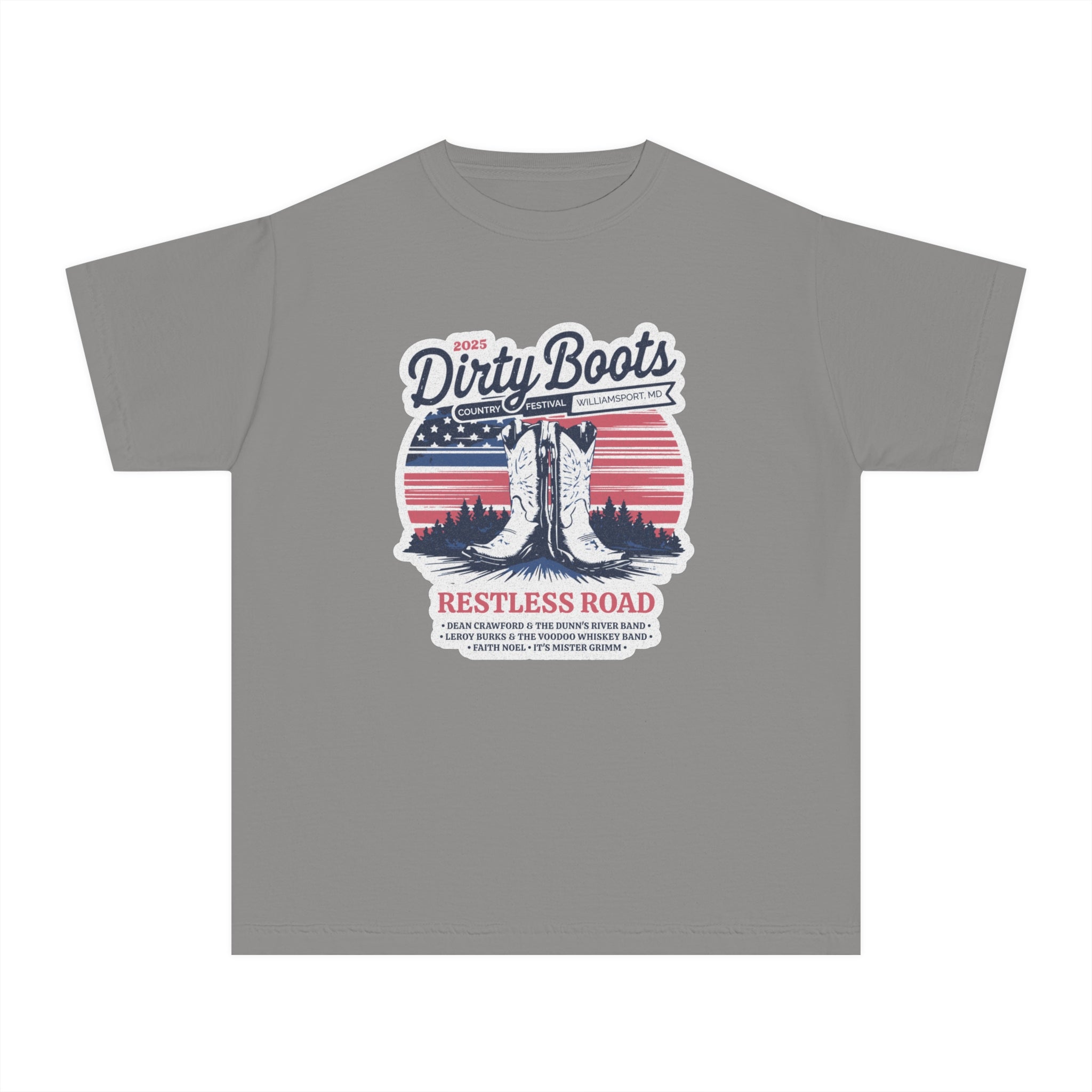 Youth 2025 Dirty Boots Festival Tee