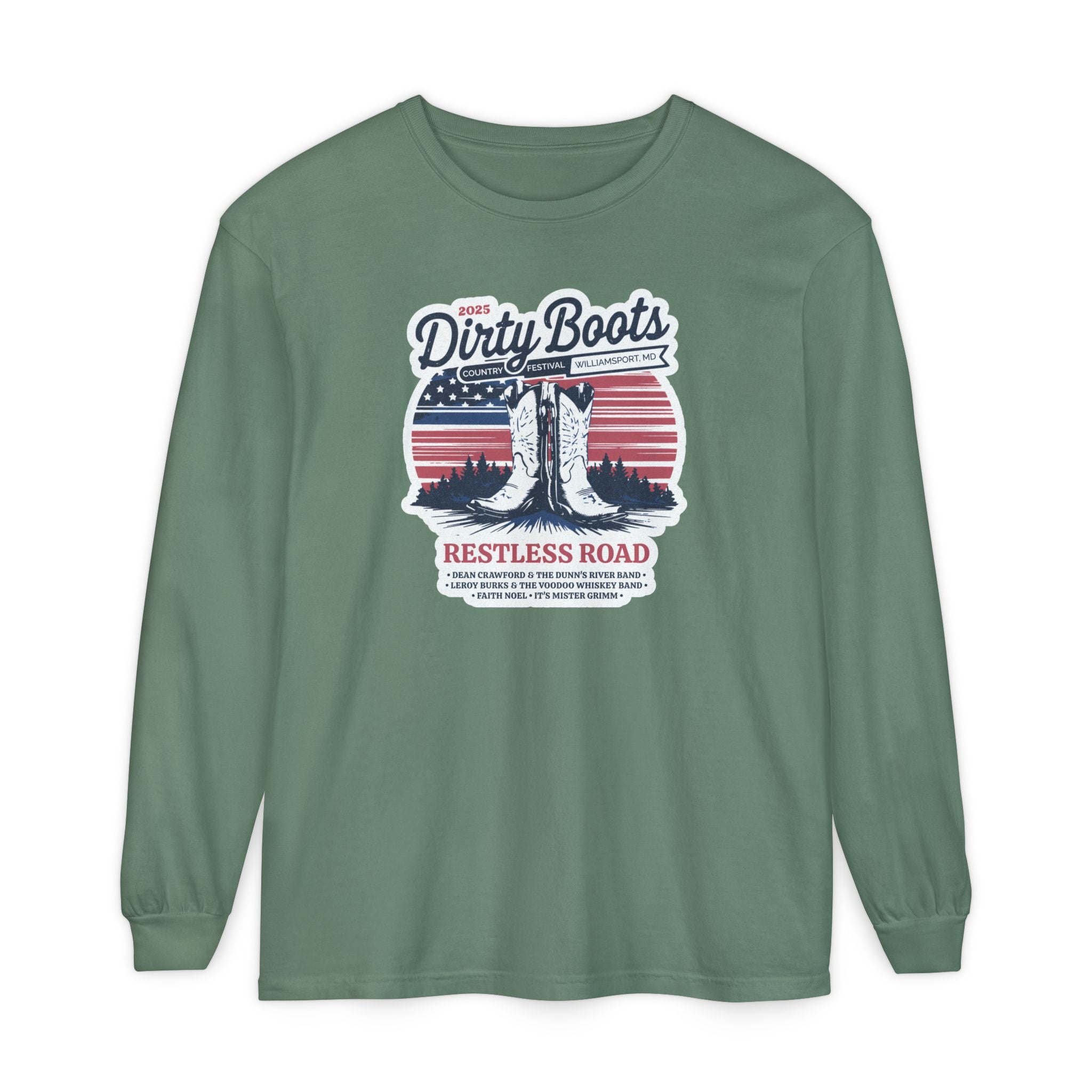 2025 Dirty Boots Festival Long Sleeve Tee