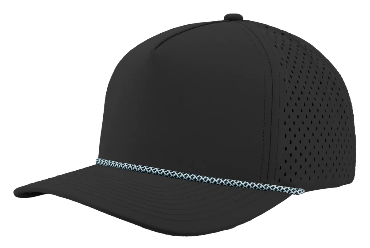 ABC Supply | Blackhawk R+ Rope Hat | Black | Blue Chainlink