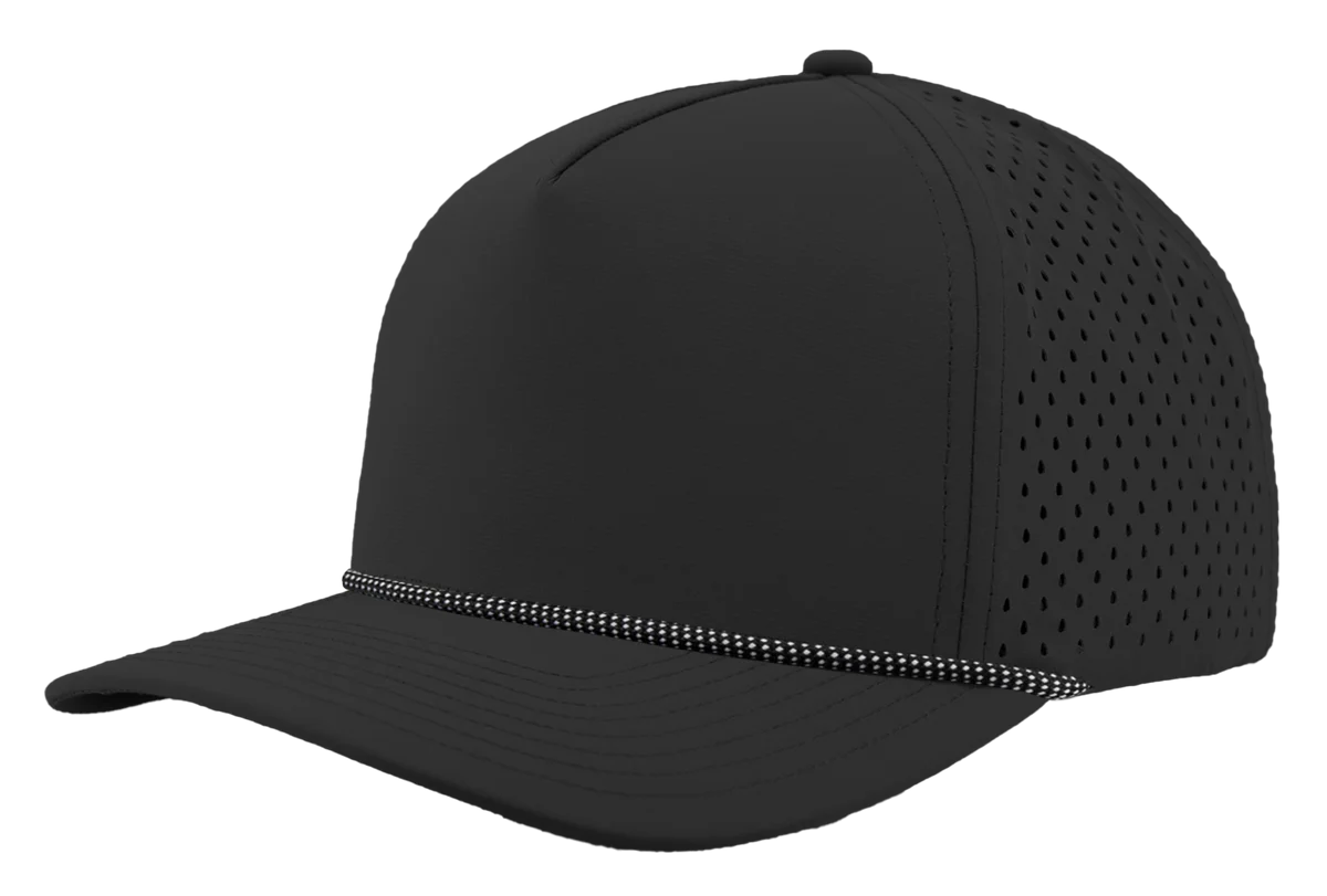 ABC Supply | Blackhawk R+ Rope Hat | Black | White Grid