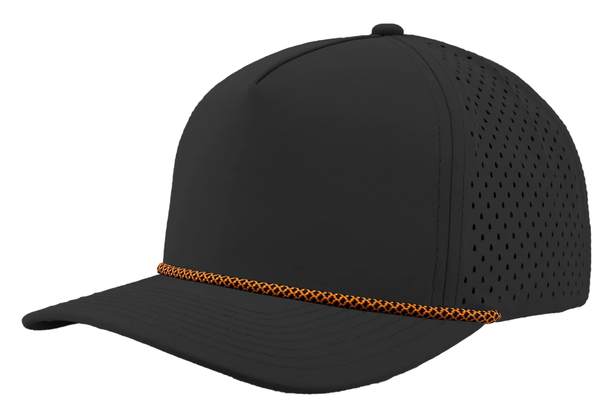 ABC Supply | Blackhawk R+ Rope Hat | Black | Orange Chainlink