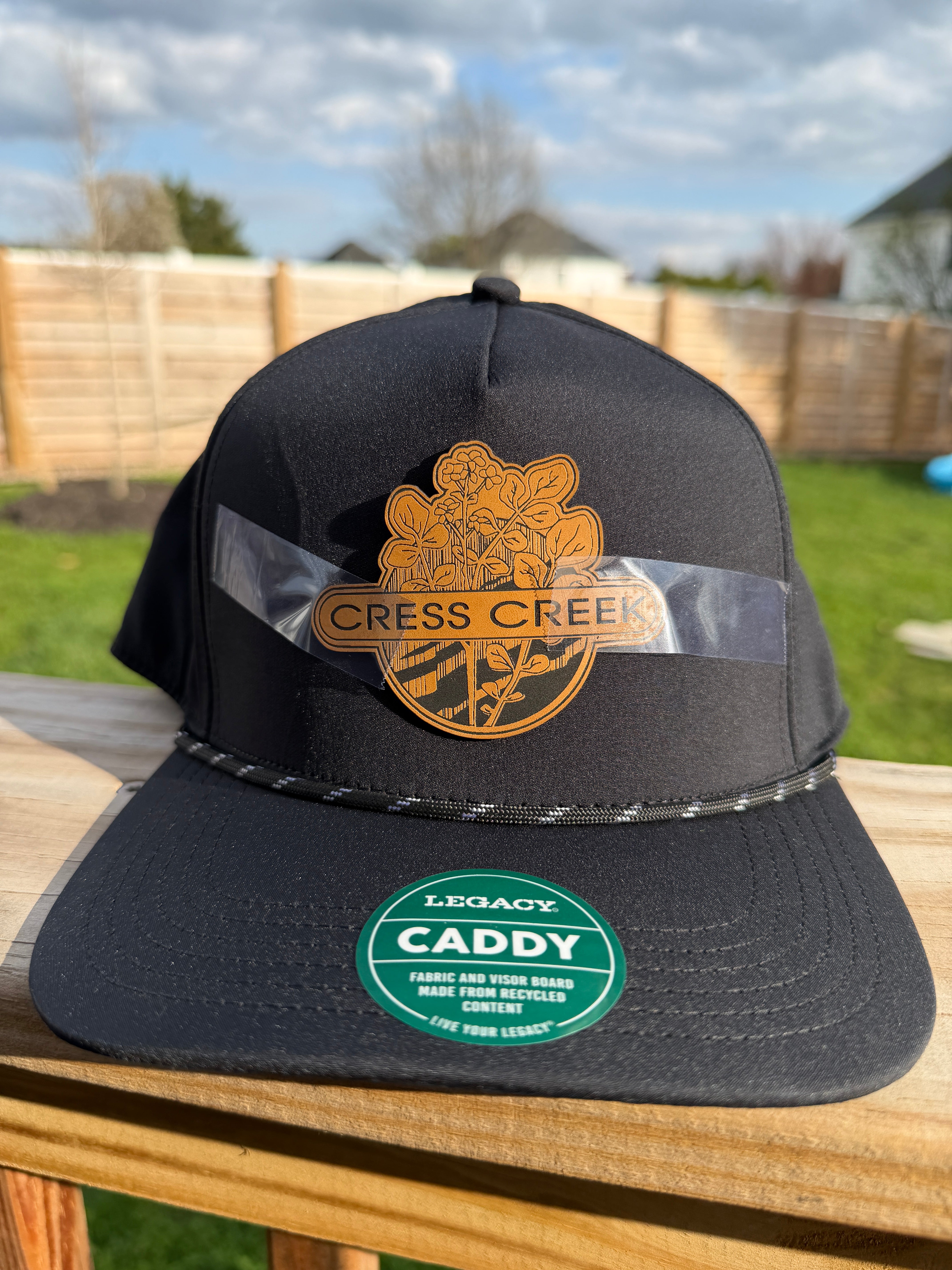 Cress Creek | Black Caddy Hat
