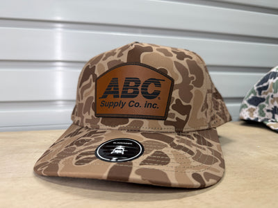 ABC Supply | Blackhawk Hat | Brown Old School Camo | Rawhide Rounded Dome Patch