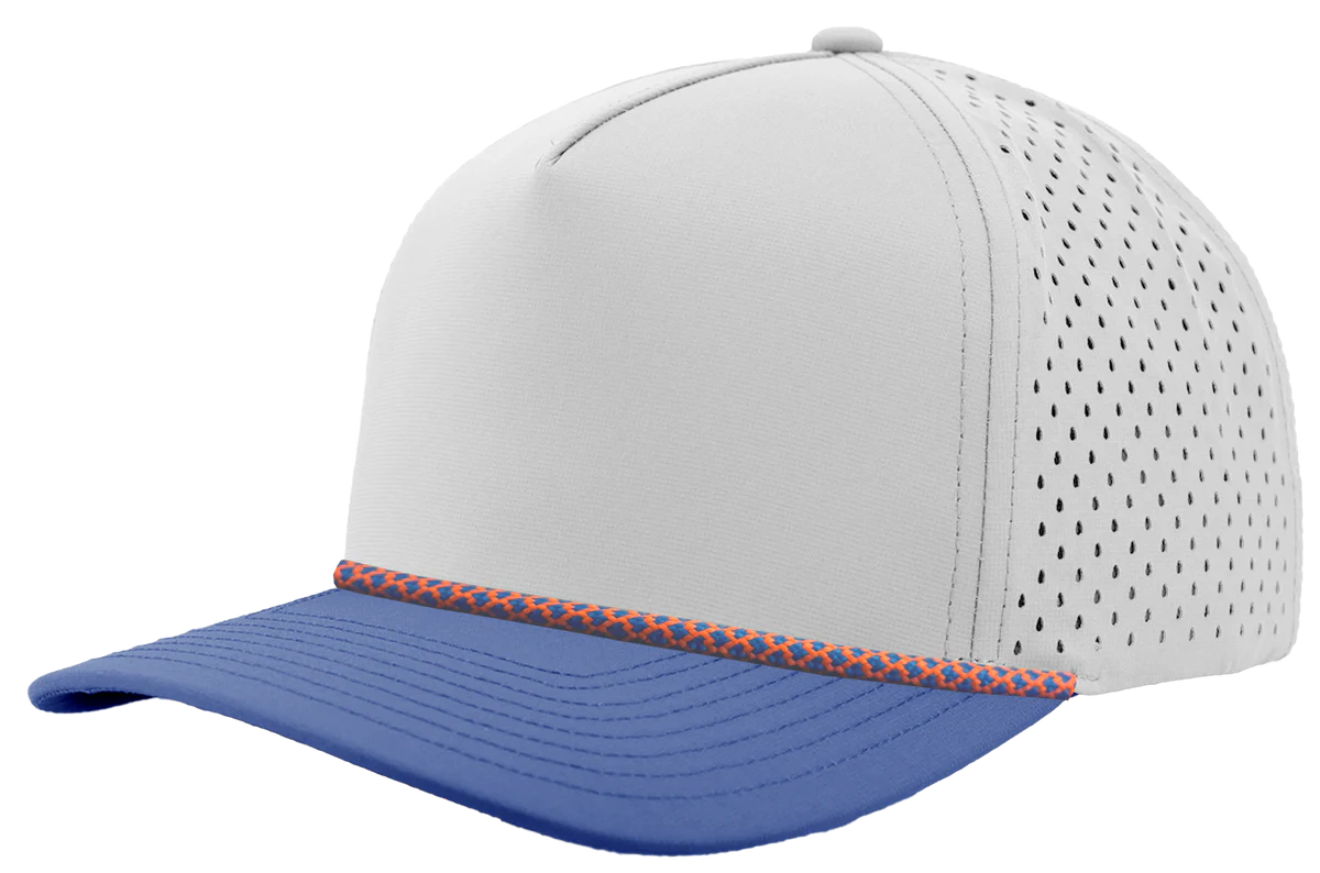 ABC Supply | Blackhawk R+ Rope Hat | Off White | Blue Orange Chainlink