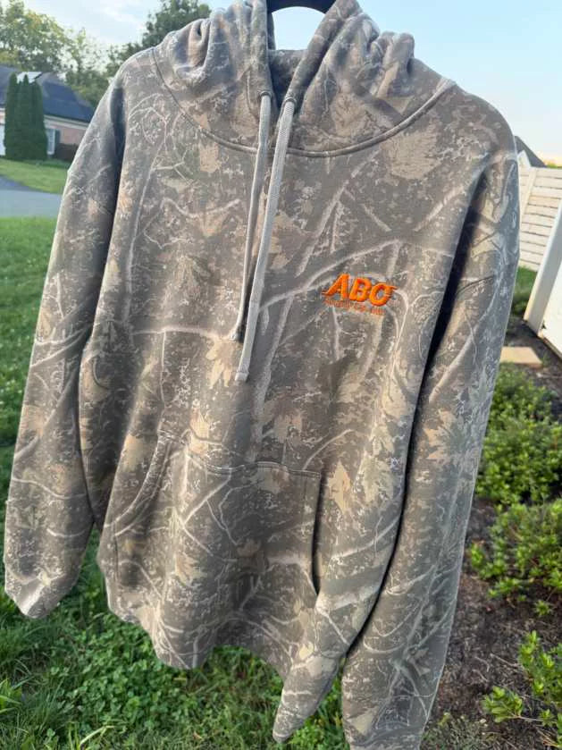 Real branch sample: embroidered camo